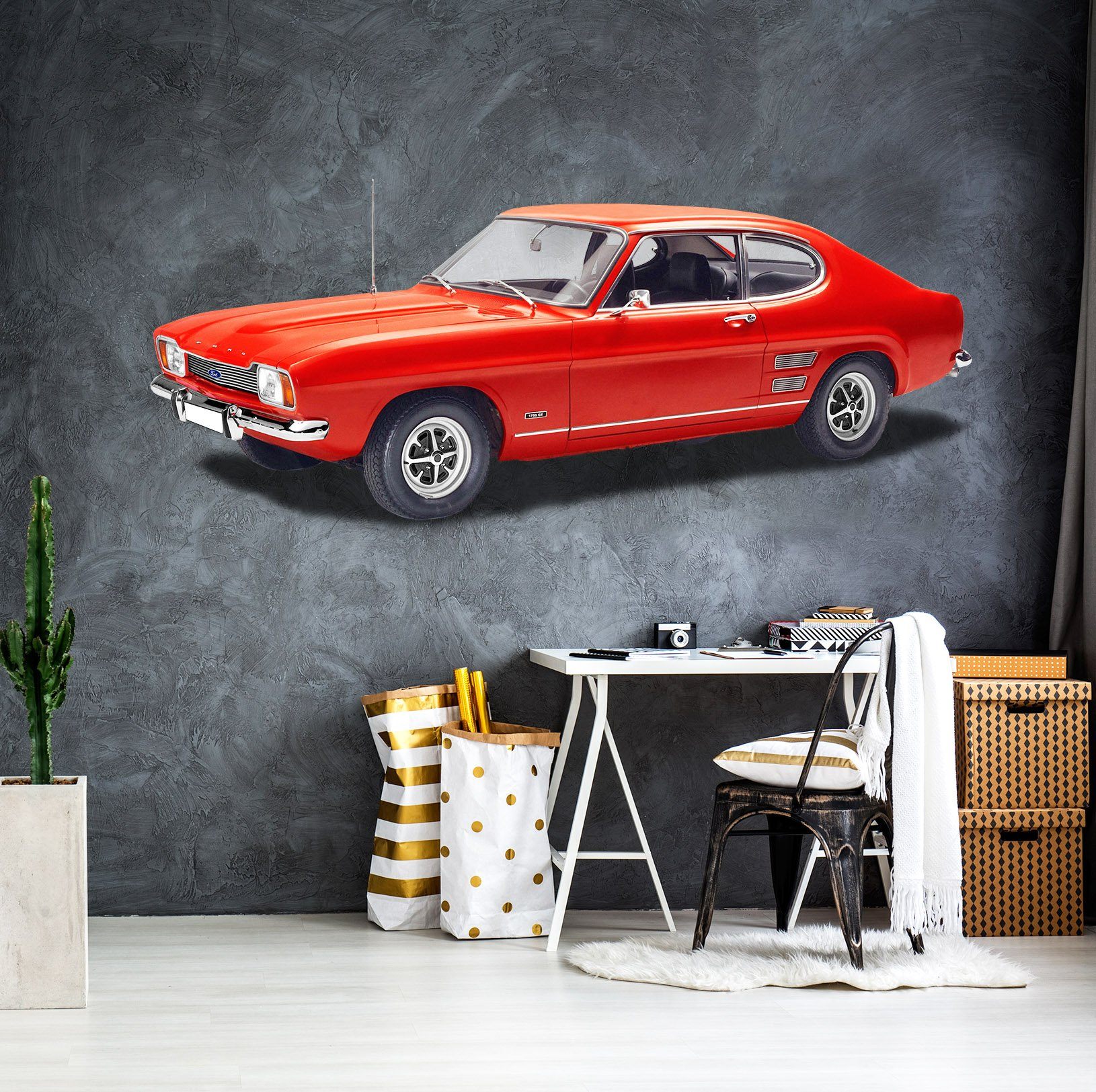 3D RED FORD 0164 Vehicles Wallpaper AJ Wallpaper 