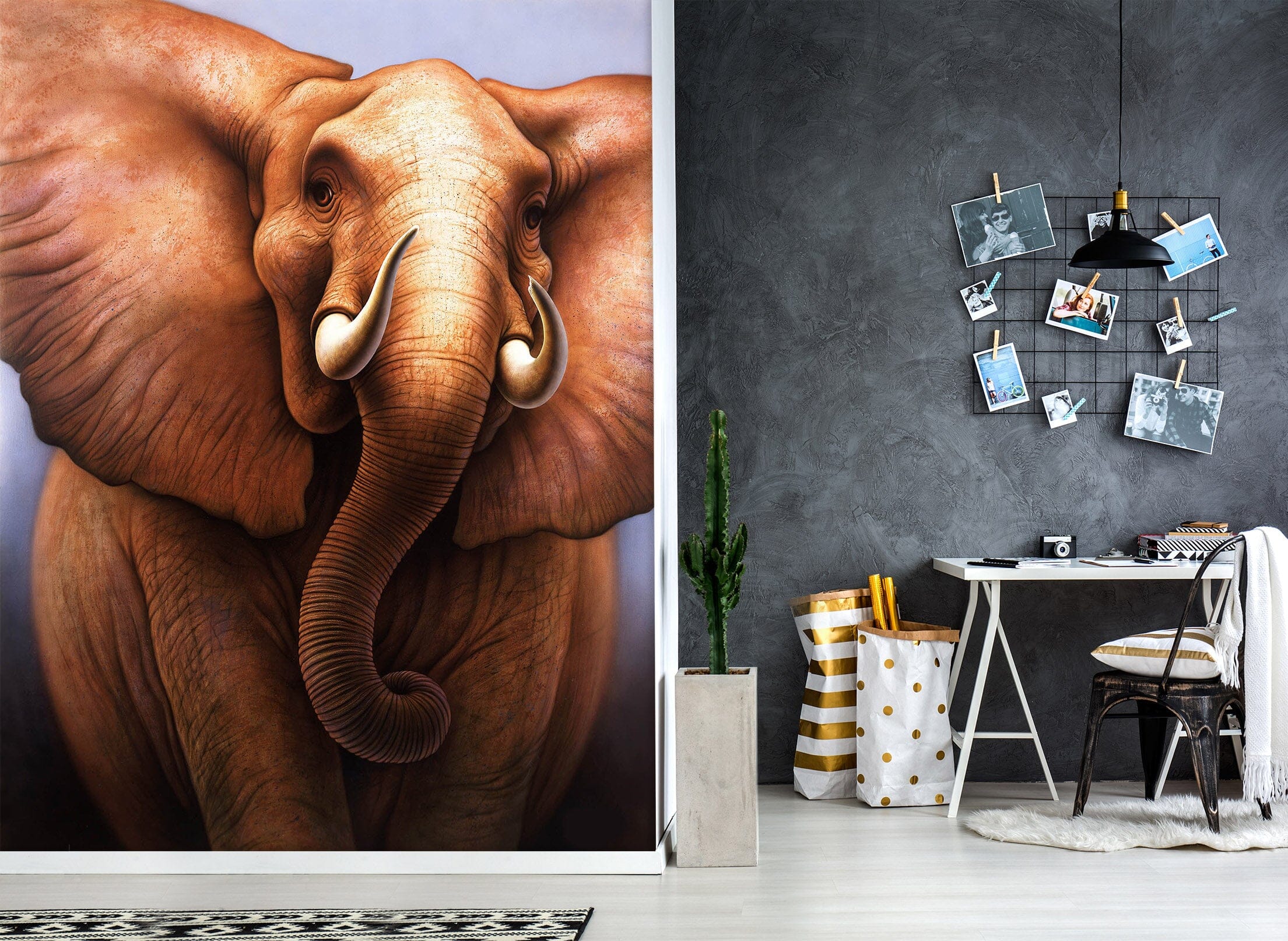 3D Elephant 1409 Jerry LoFaro Wall Mural Wall Murals Wallpaper AJ Wallpaper 2 