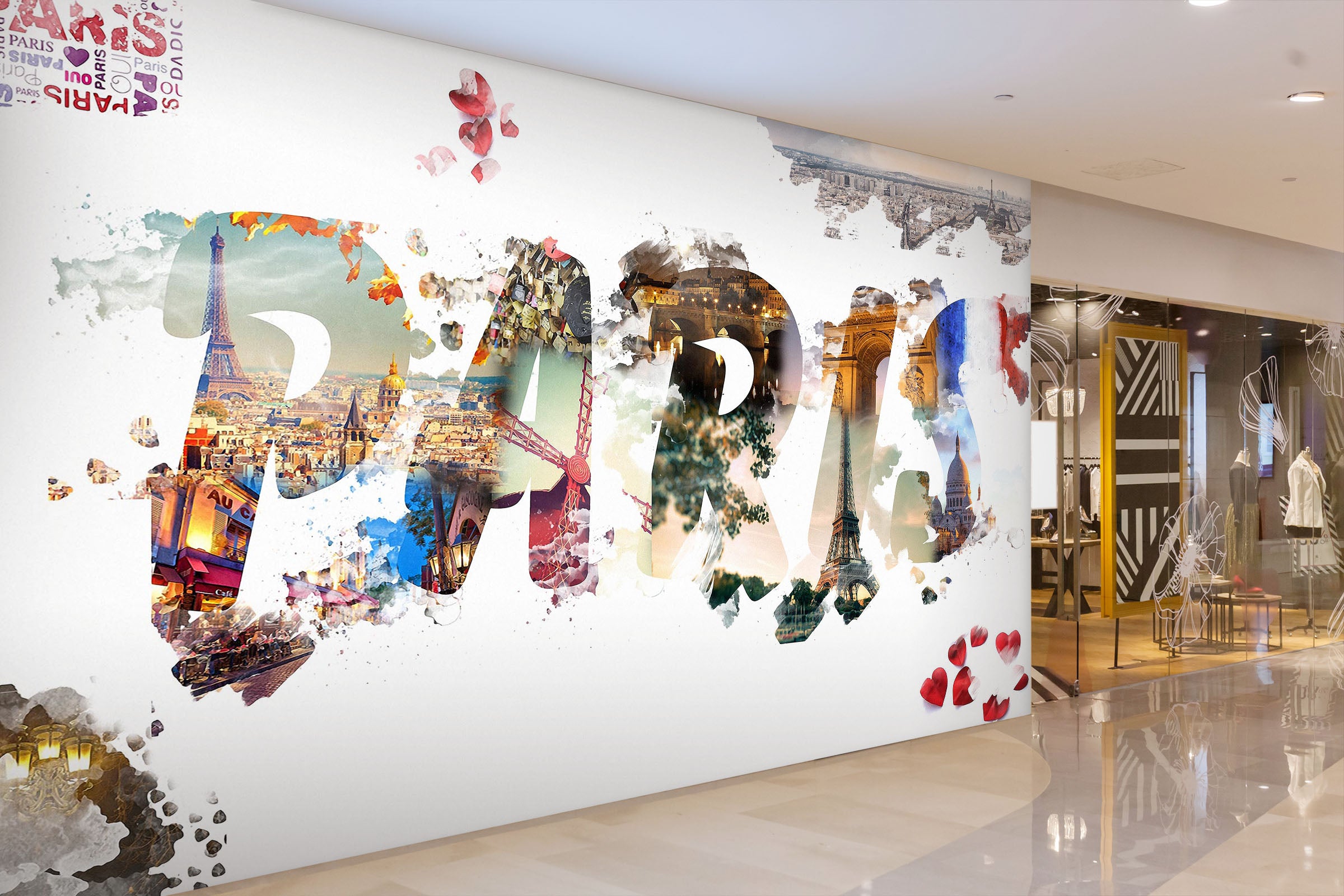 3D Artistic Font 122 Wall Murals