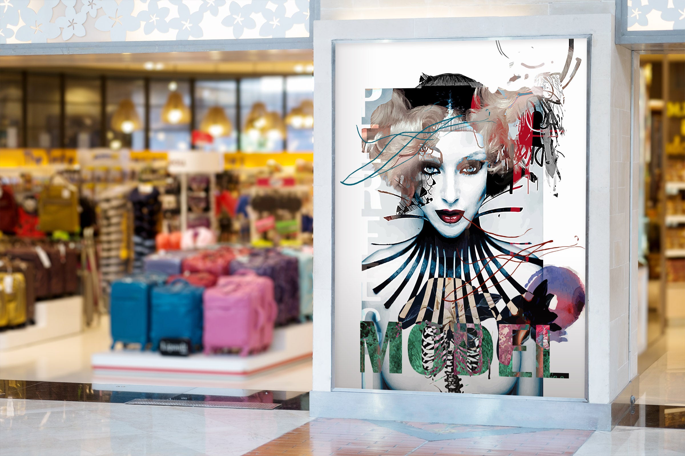 3D Mature Woman 006 Wall Murals