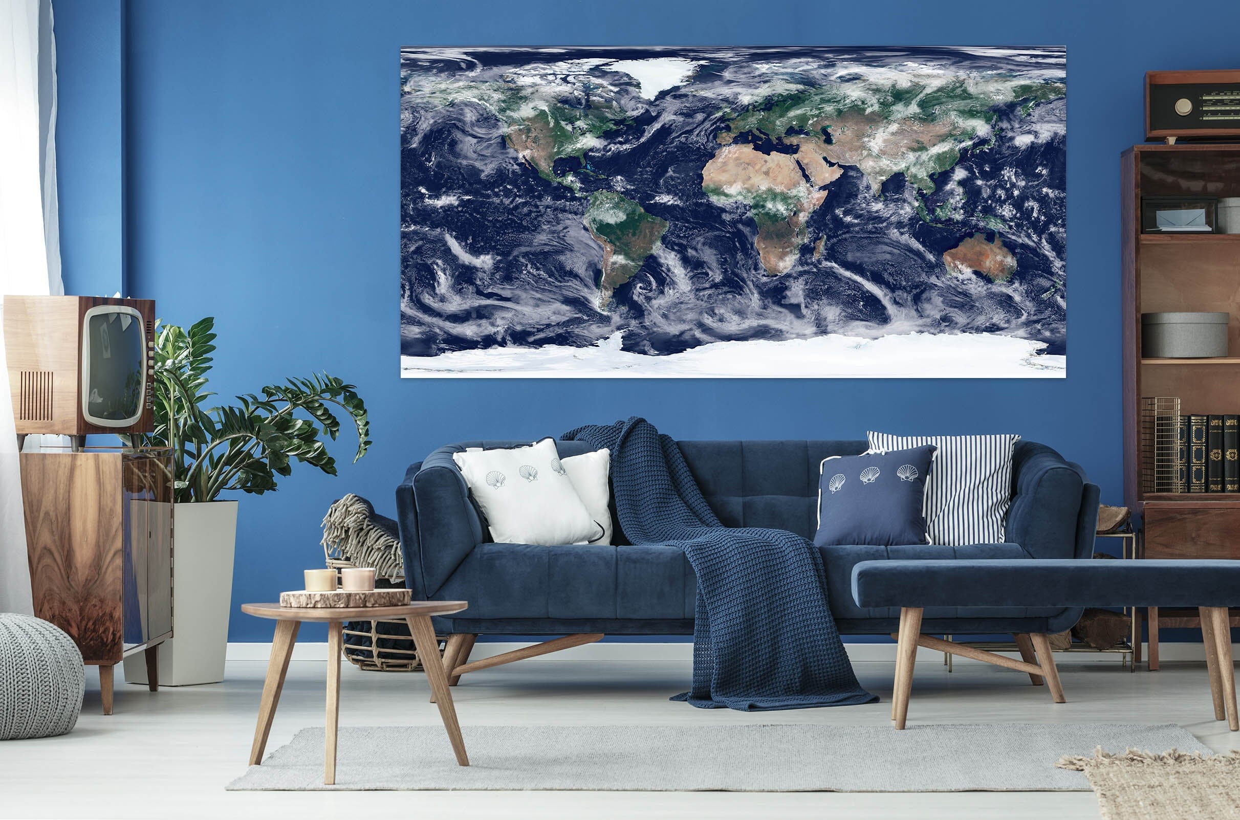3D Abstract Art 254 World Map Wall Sticker Wallpaper AJ Wallpaper 2 