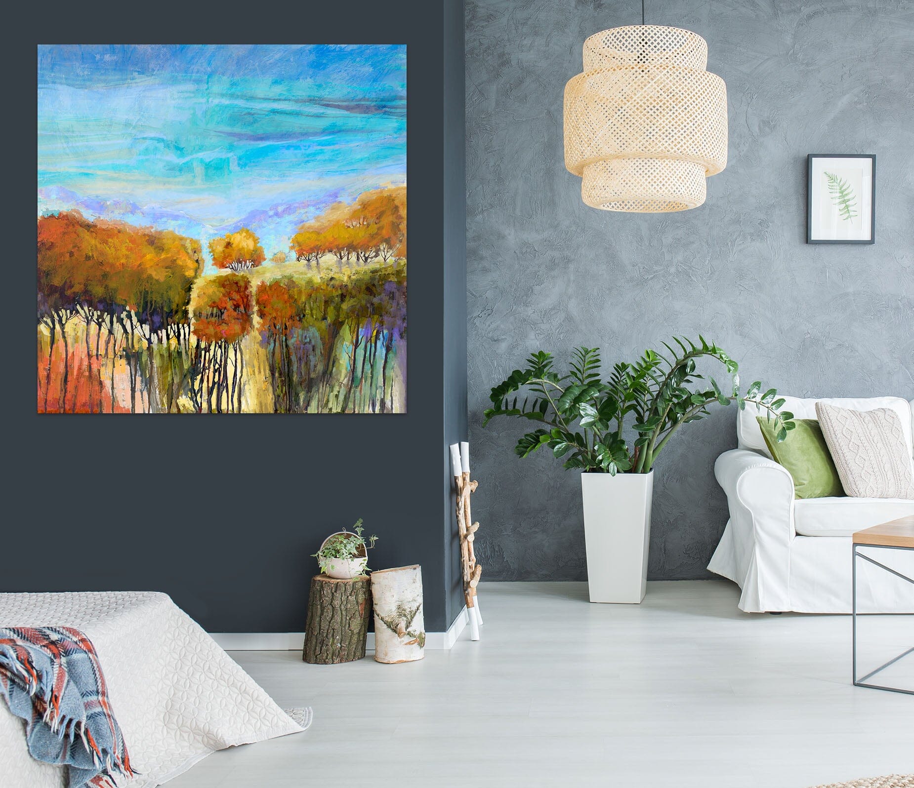 3D Painted Forest 014 Michael Tienhaara Wall Sticker Wallpaper AJ Wallpaper 2 