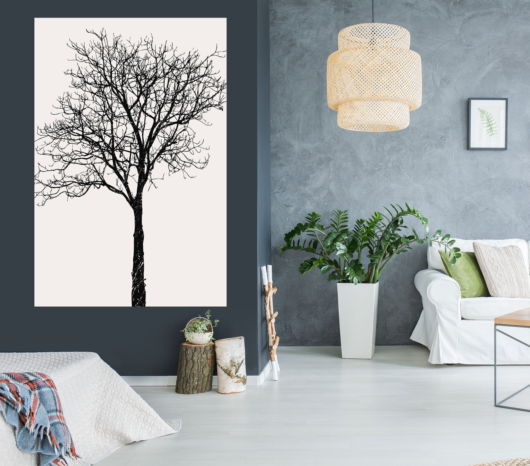 3D Black Birch 113 Boris Draschoff Wall Sticker Wallpaper AJ Wallpaper 2 