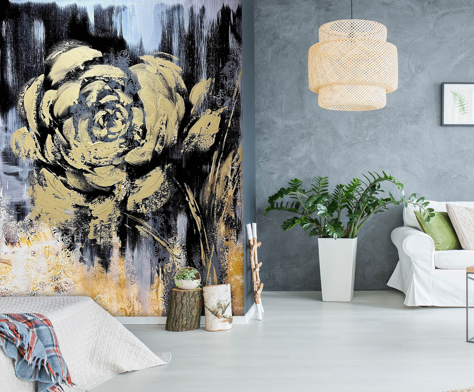 3D Vintage Art Rose 3123 Skromova Marina Wall Mural Wall Murals