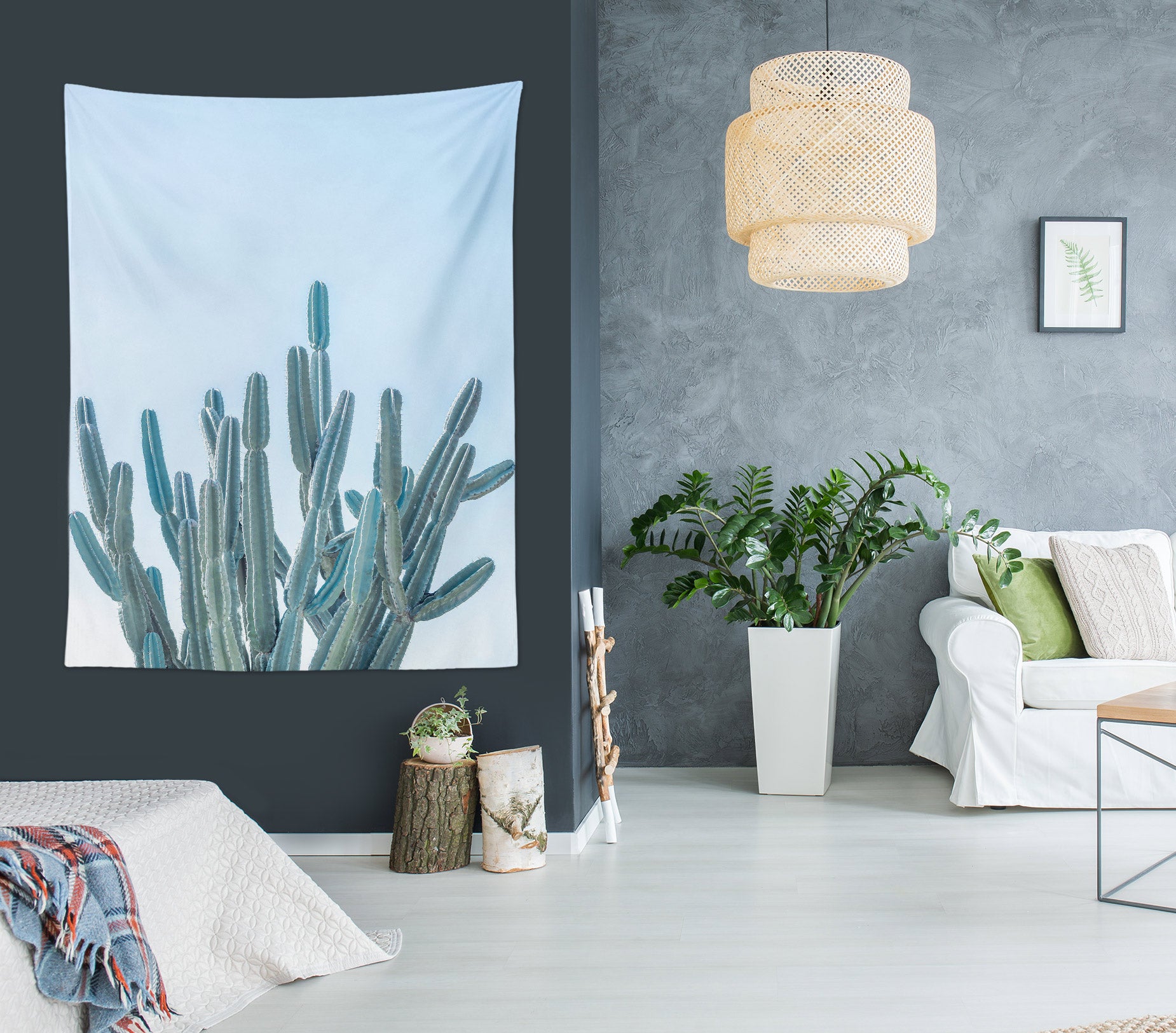 3D Cactus 116182 Assaf Frank Tapestry Hanging Cloth Hang