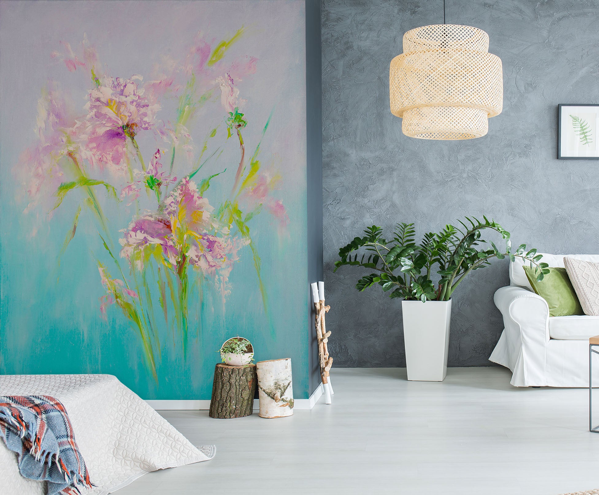 3D Pink Cute Bouquet 274 Skromova Marina Wall Mural Wall Murals