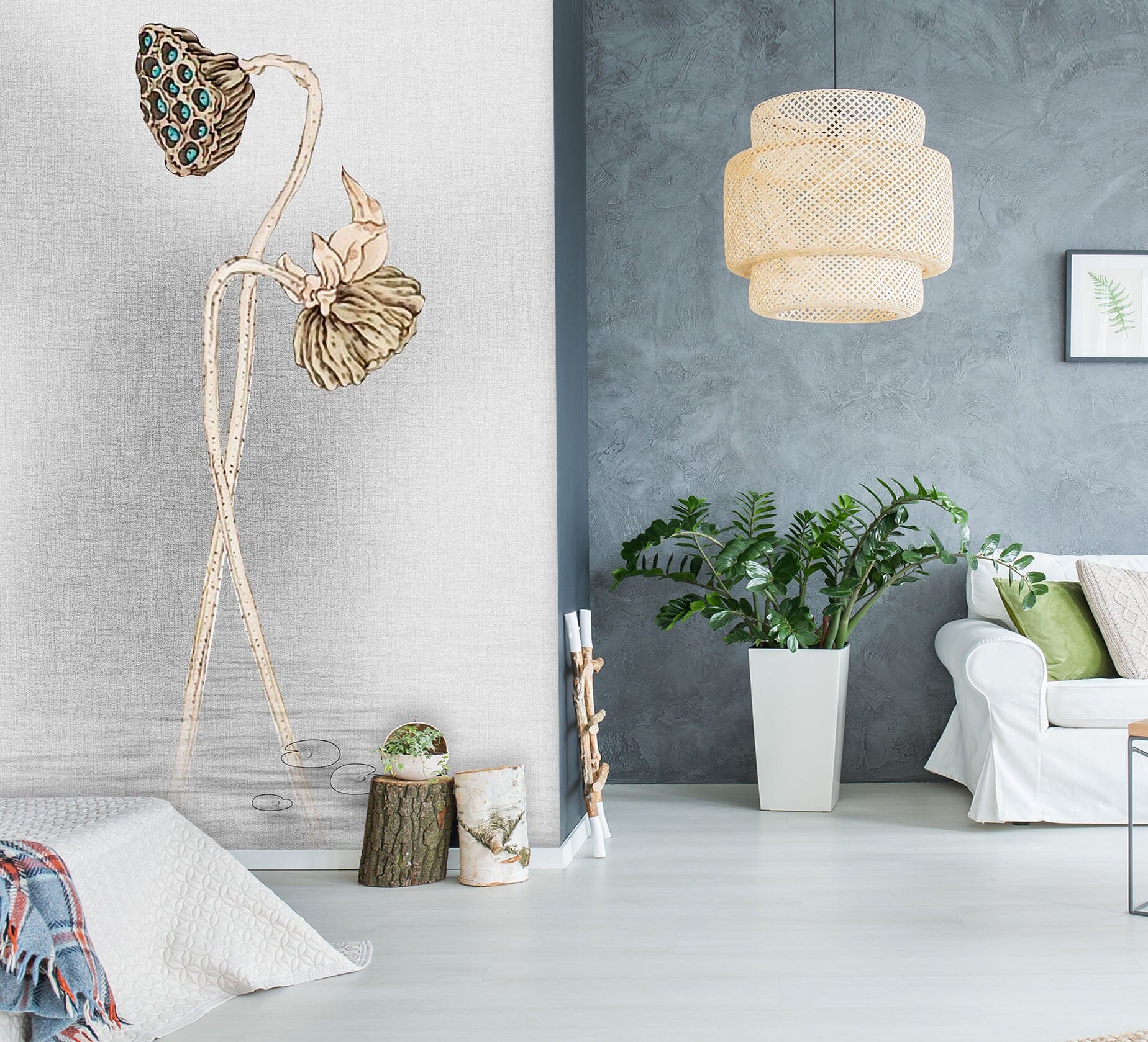 3D Withered Lotus 1813 Wall Murals Wallpaper AJ Wallpaper 2 