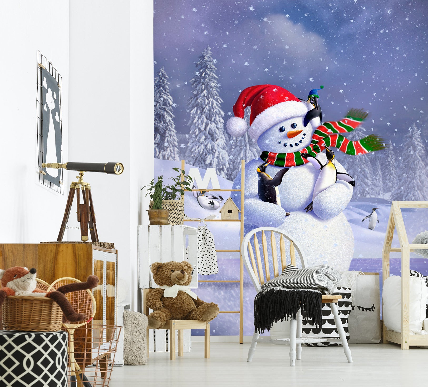 3D Snowman 85050 Jerry LoFaro Wall Mural Wall Murals