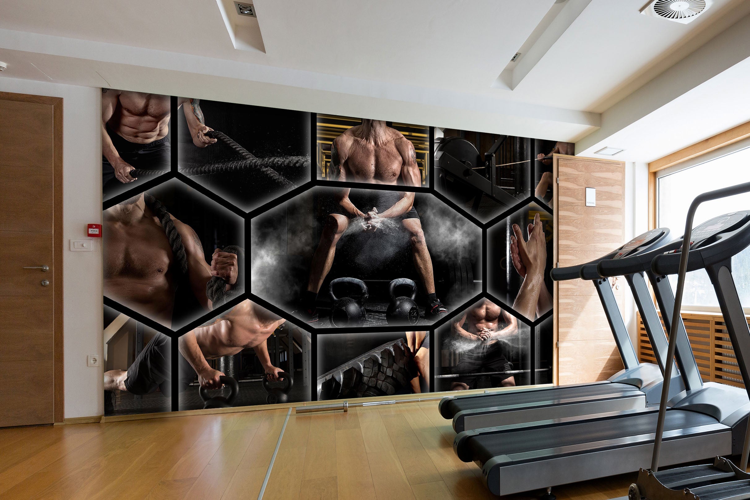 3D Crazy Fitness 310 Wall Murals