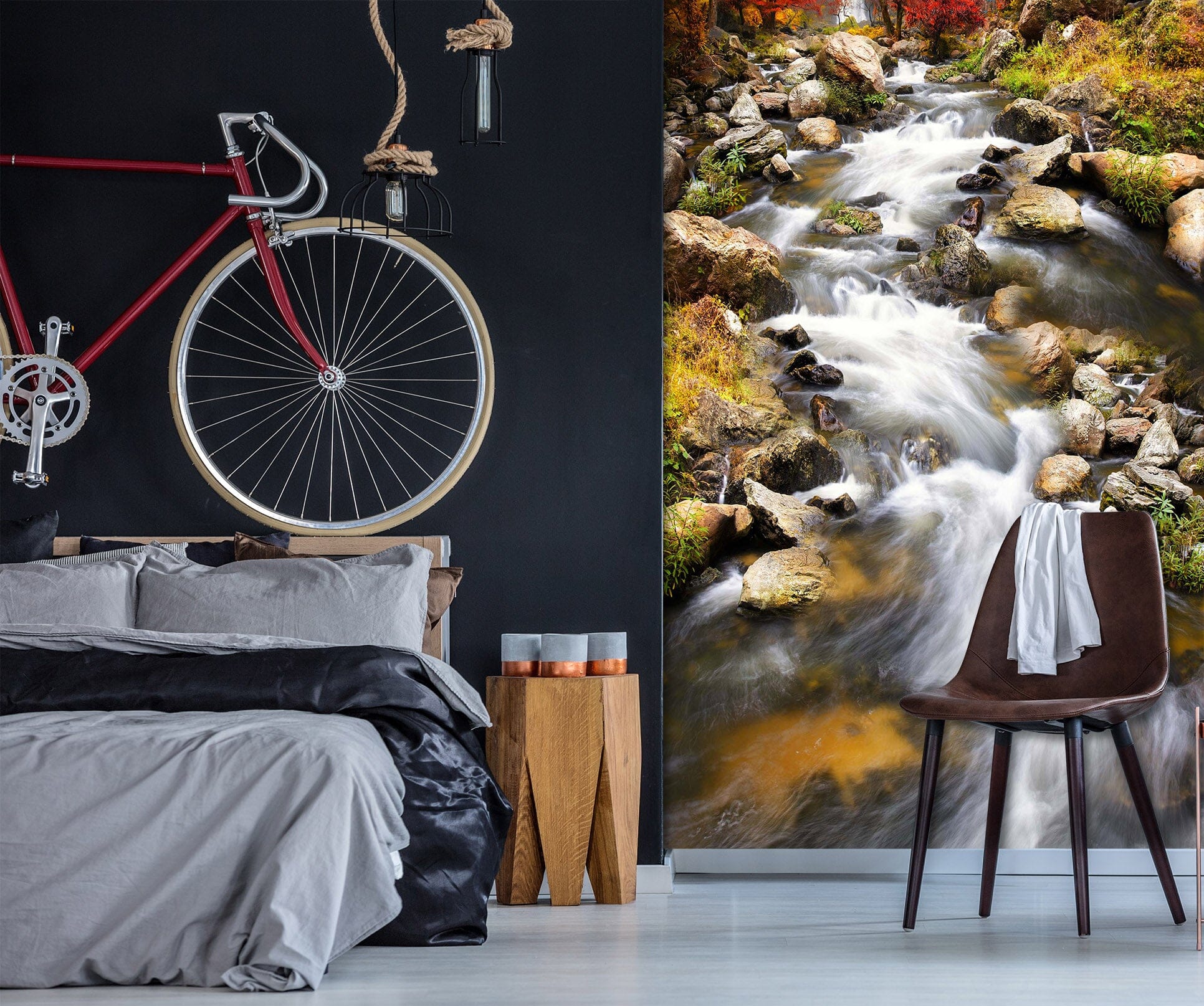 3D Stream Water 1969 Wall Murals Wallpaper AJ Wallpaper 2 