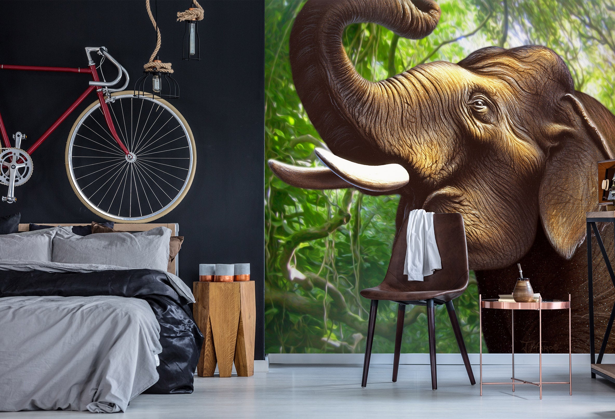 3D Elephant 85029 Jerry LoFaro Wall Mural Wall Murals