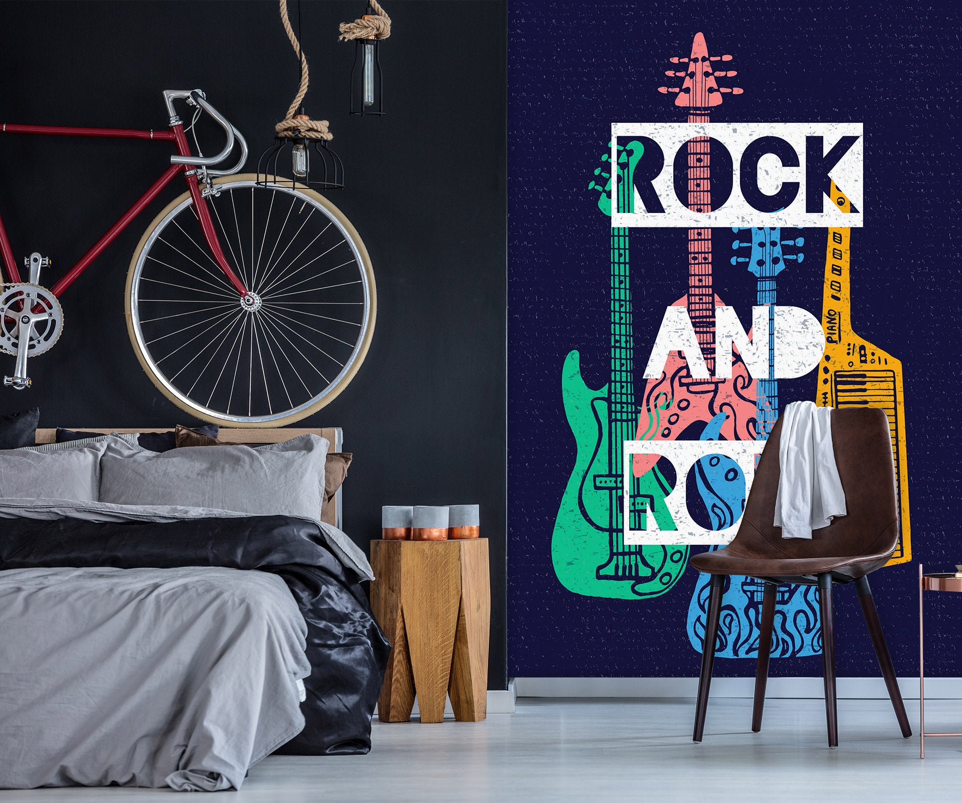 3D Guitar Bass 58093 Wall Murals