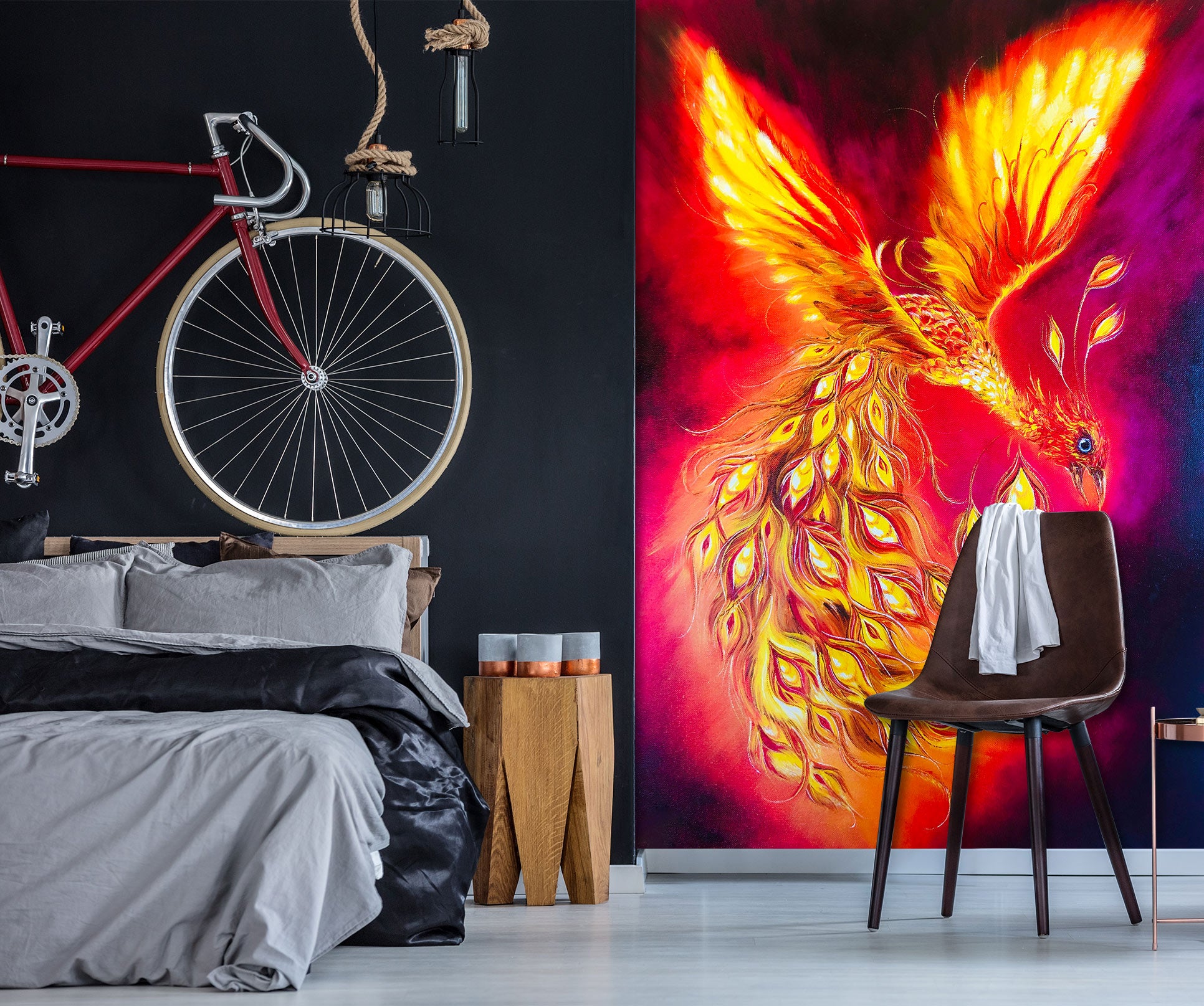 3D Peacock Phoenix 165 Skromova Marina Wall Mural Wall Murals