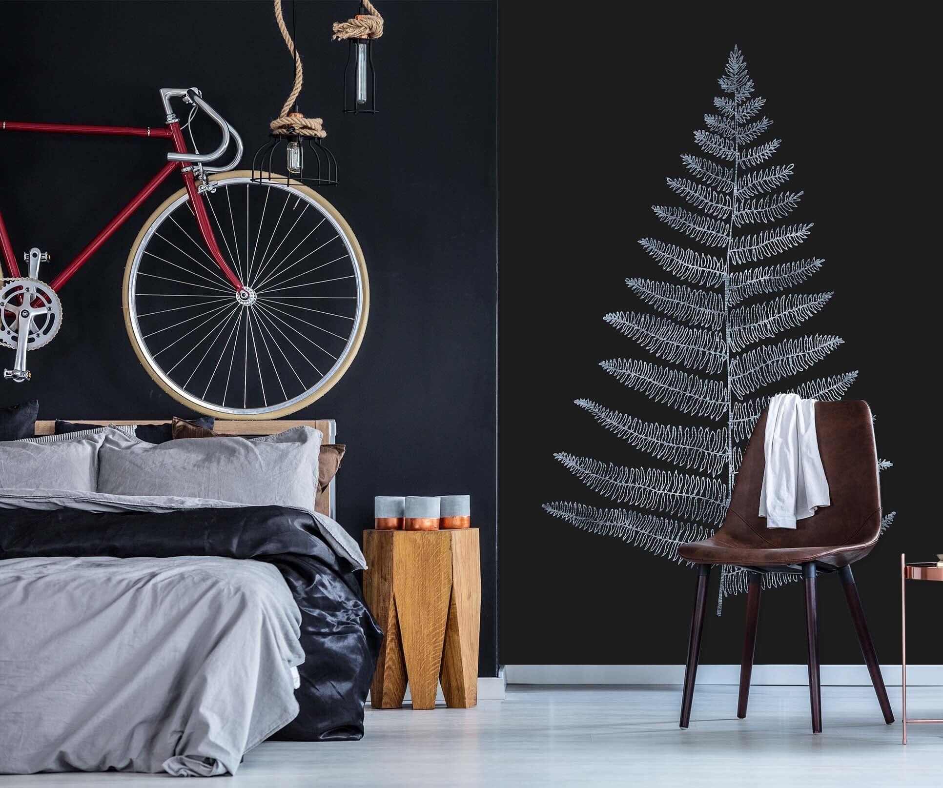 3D Silver Leaves 1417 Boris Draschoff Wall Mural Wall Murals Wallpaper AJ Wallpaper 2 