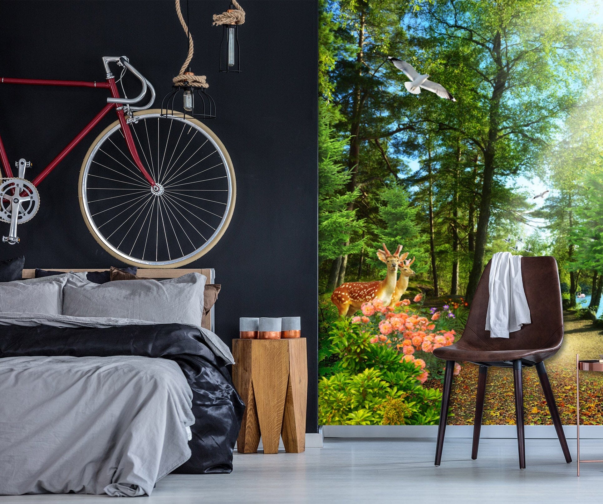 3D Forest Fawn 1966 Wall Murals Wallpaper AJ Wallpaper 2 