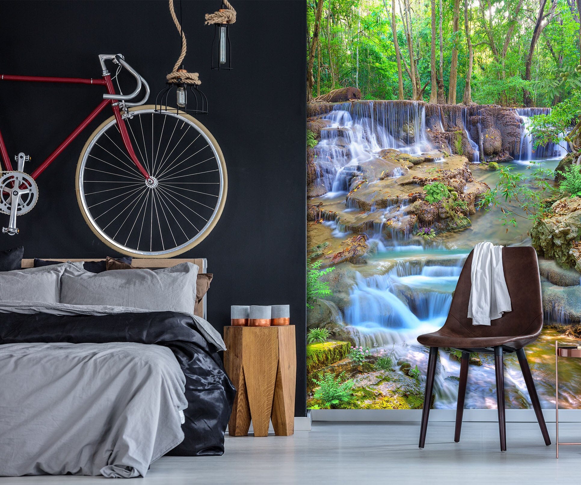 3D Stream Water 1968 Wall Murals Wallpaper AJ Wallpaper 2 