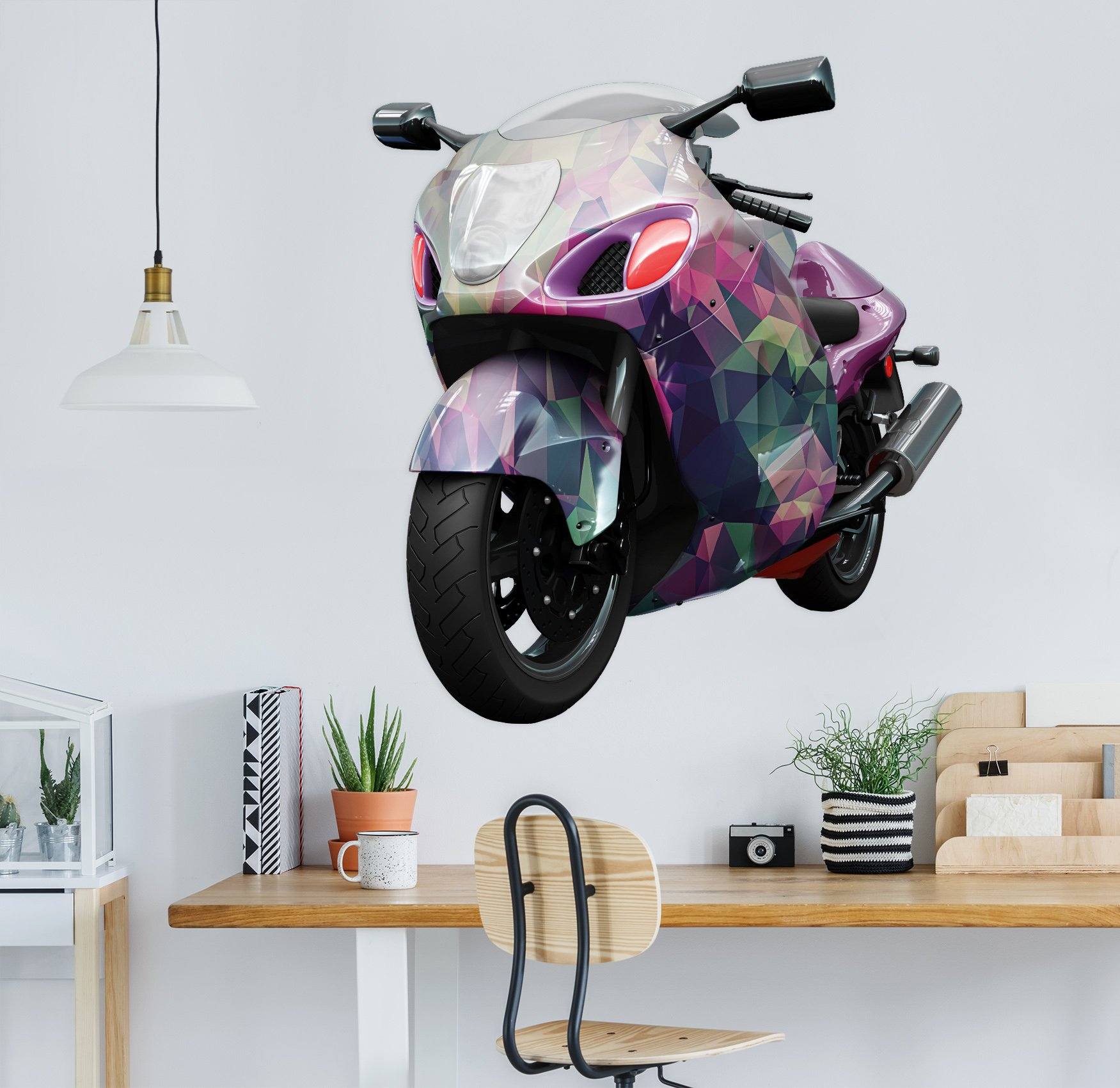 3D Color Motorcycle 0219 Vehicles Wallpaper AJ Wallpaper 