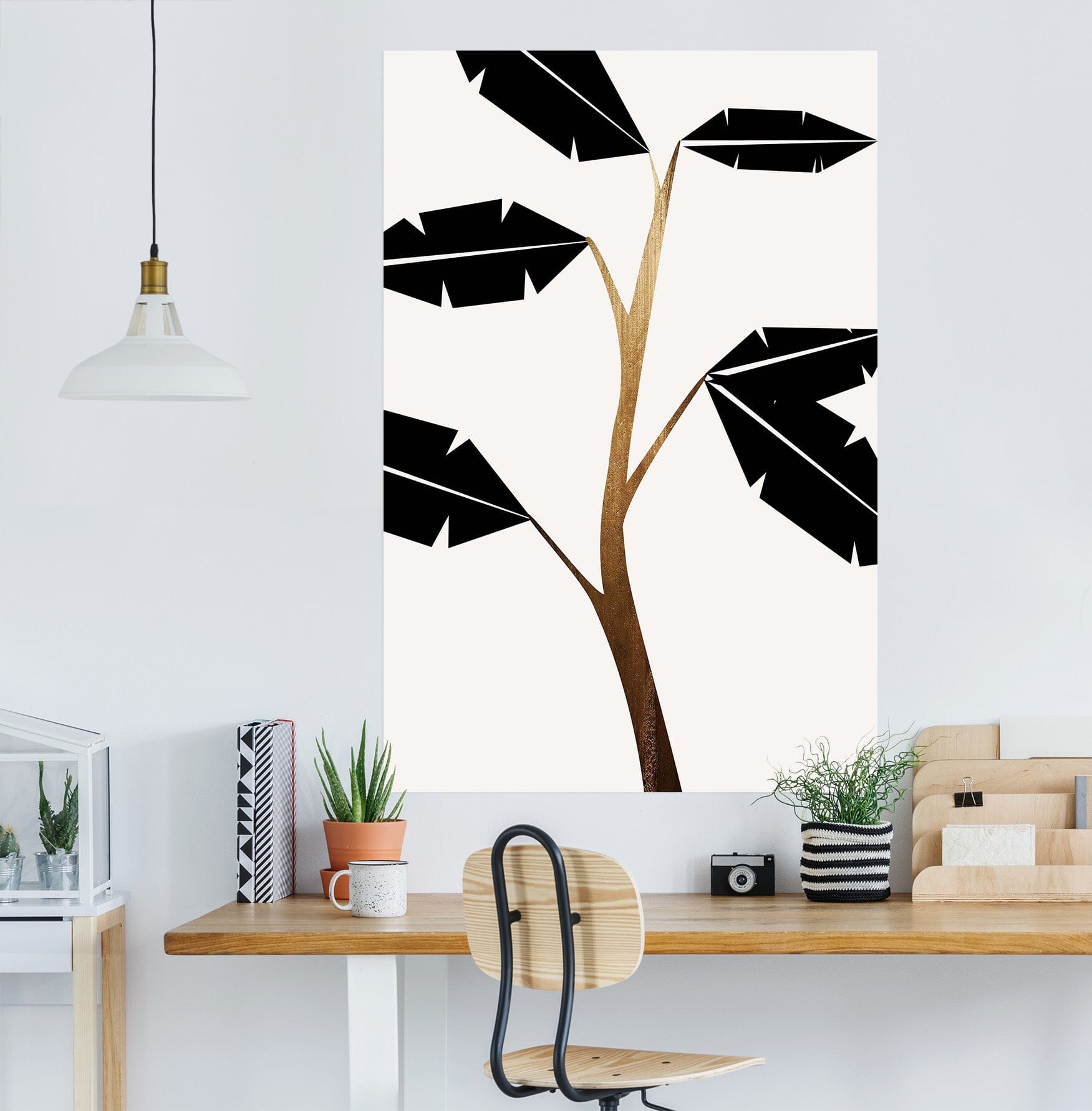 3D Black Leaves 111 Boris Draschoff Wall Sticker Wallpaper AJ Wallpaper 2 