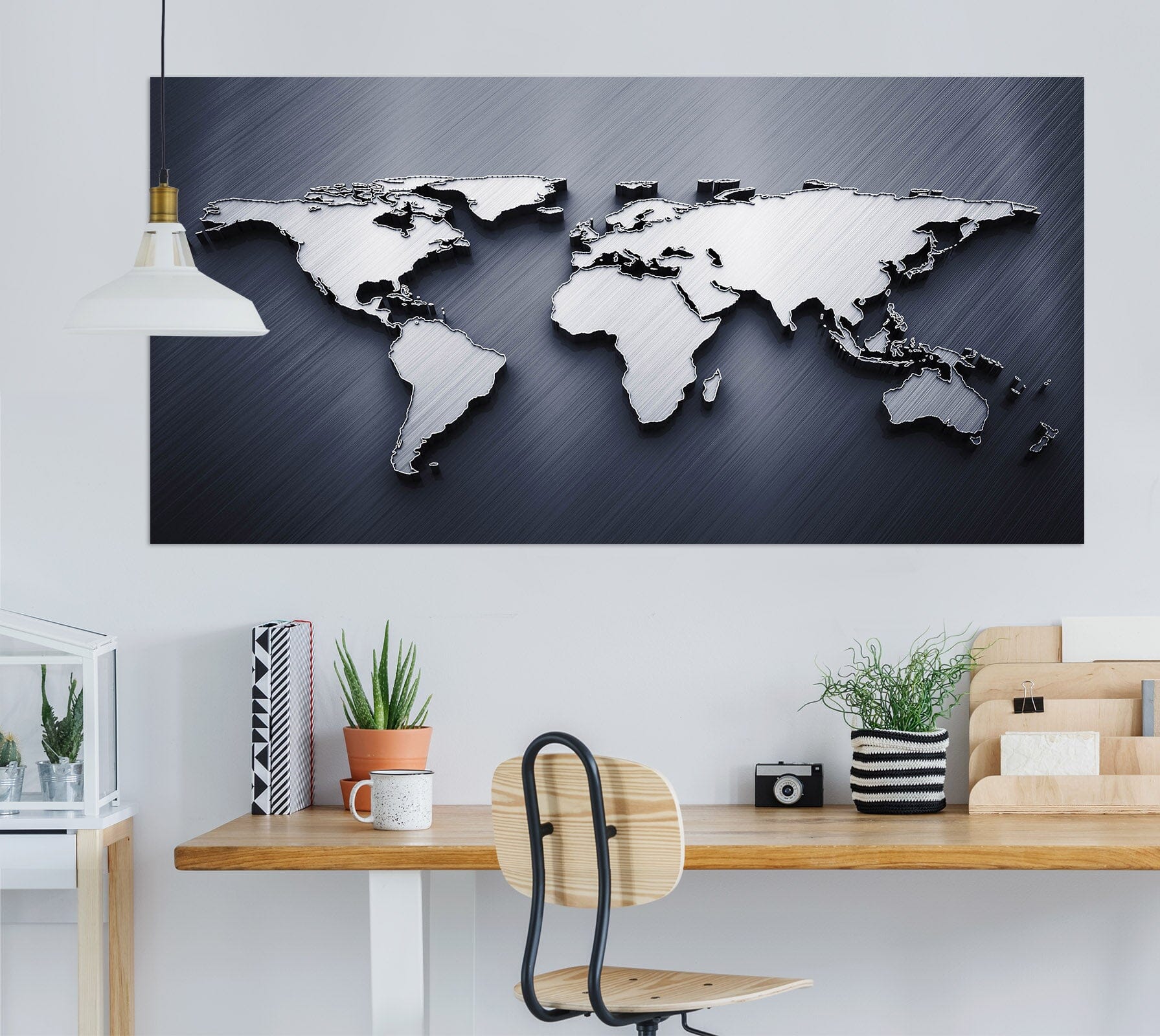 3D Cloud Art 127 World Map Wall Sticker Wallpaper AJ Wallpaper 2 