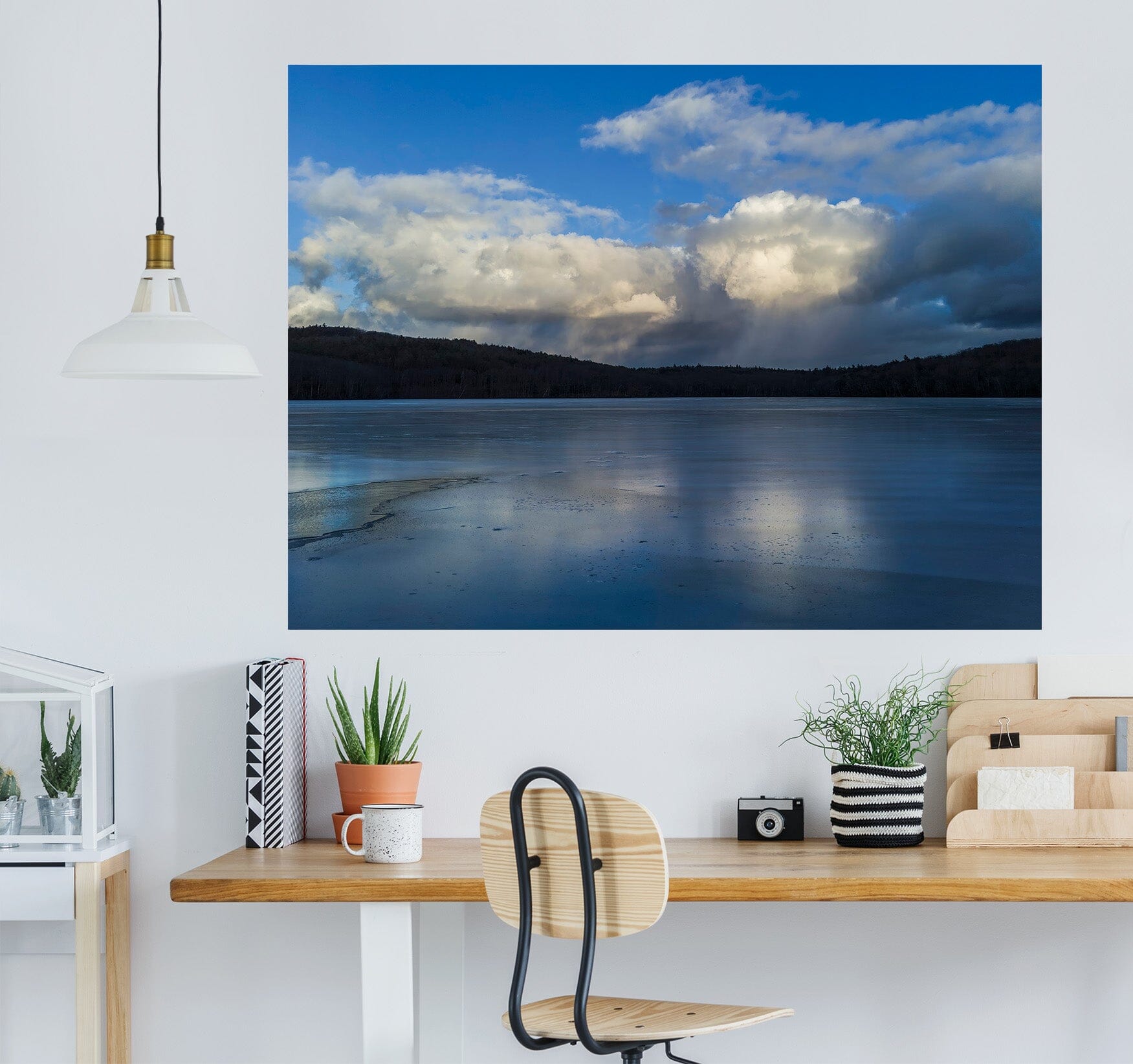3D Clouds Lake 121 Jerry LoFaro Wall Sticker Wallpaper AJ Wallpaper 2 