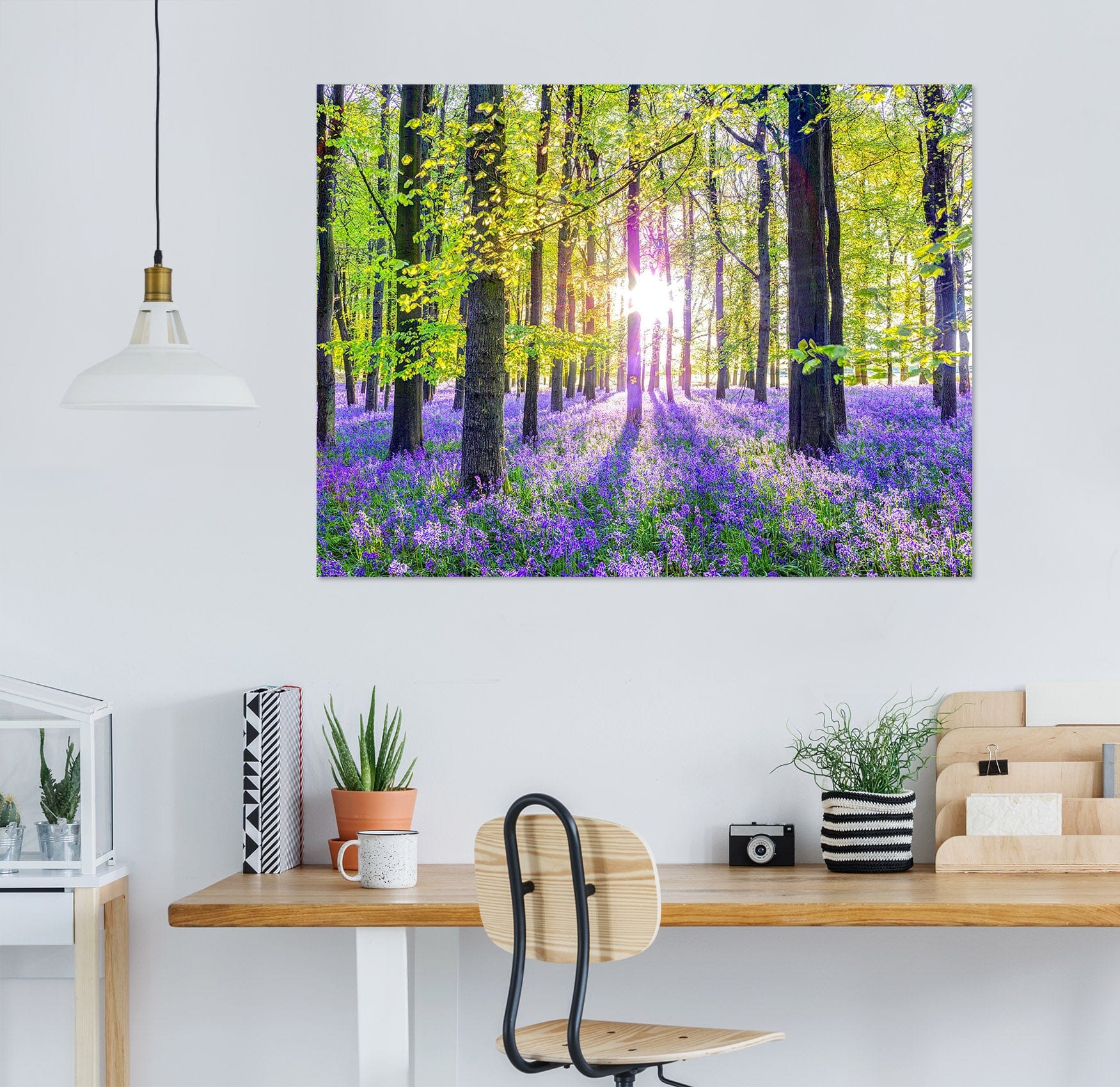 3D Purple Flower Sea 027 Assaf Frank Wall Sticker Wallpaper AJ Wallpaper 2 