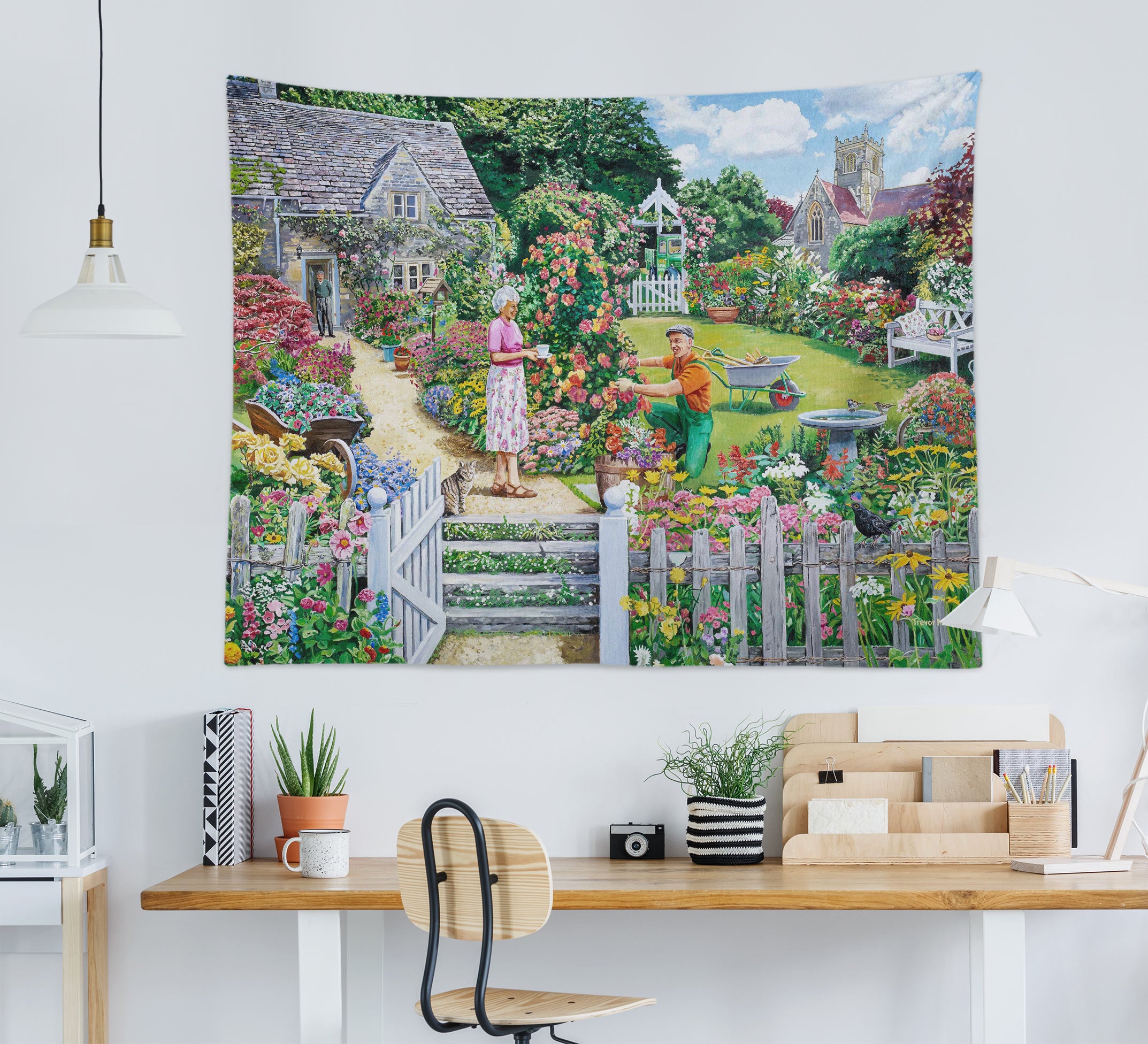 3D Garden 11286 Trevor Mitchell Tapestry Hanging Cloth Hang