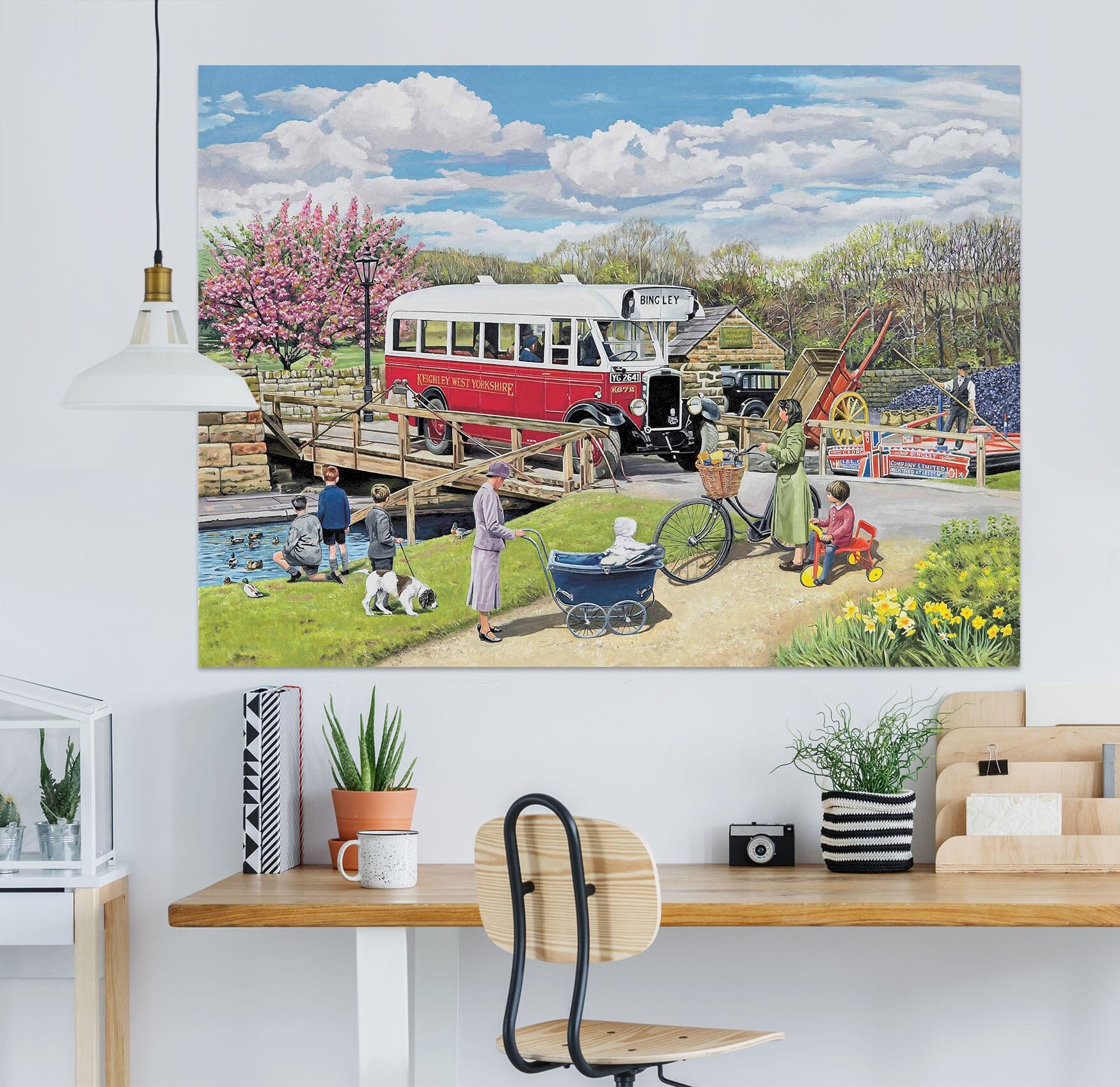 3D The Old Swing Bridge 073 Trevor Mitchell Wall Sticker Wallpaper AJ Wallpaper 2 