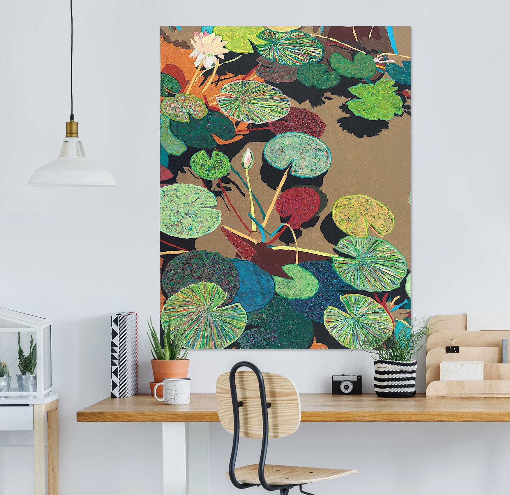 3D Lotus Pond 298 Allan P. Friedlander Wall Sticker Wallpaper AJ Wallpaper 2 