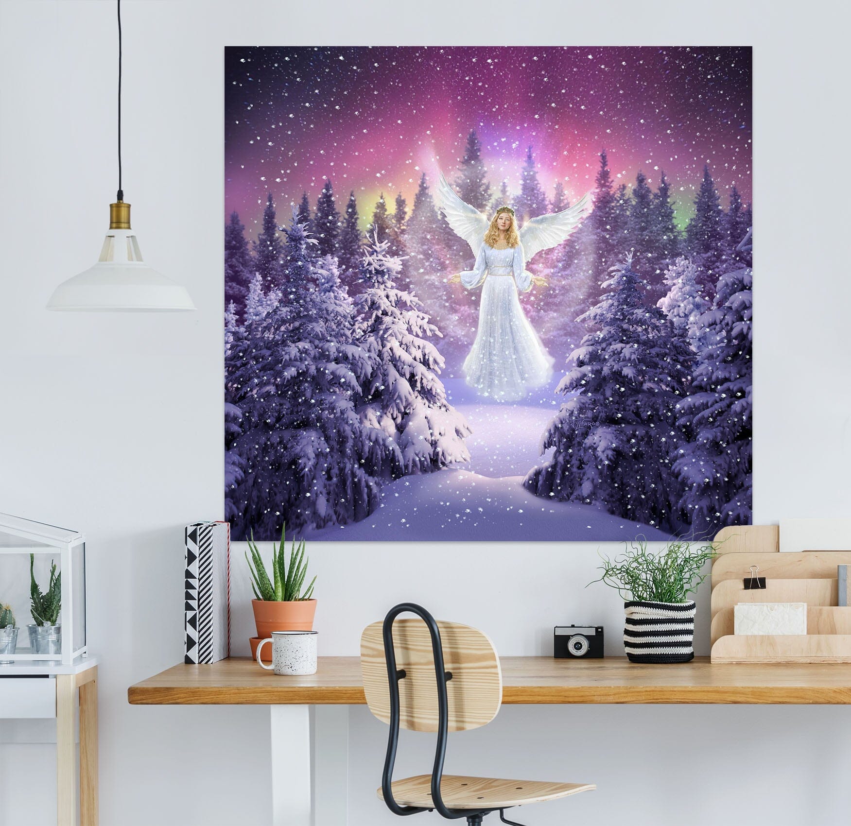 3D Snow Angel 012 Jerry LoFaro Wall Sticker Wallpaper AJ Wallpaper 2 