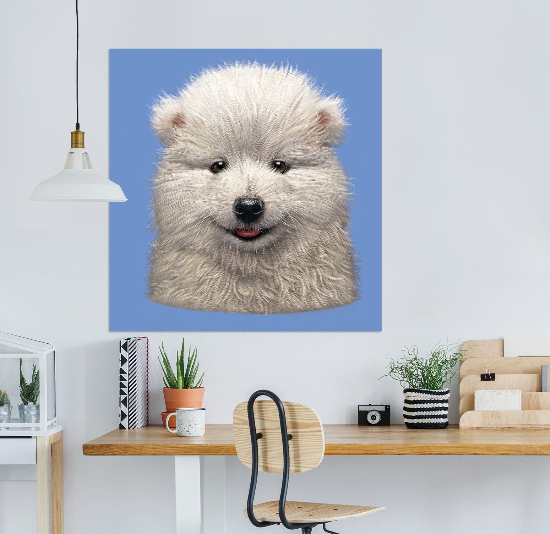 3D Samoyed Puppy BF Def 066 Vincent Hie Wall Sticker Wallpaper AJ Wallpaper 2 