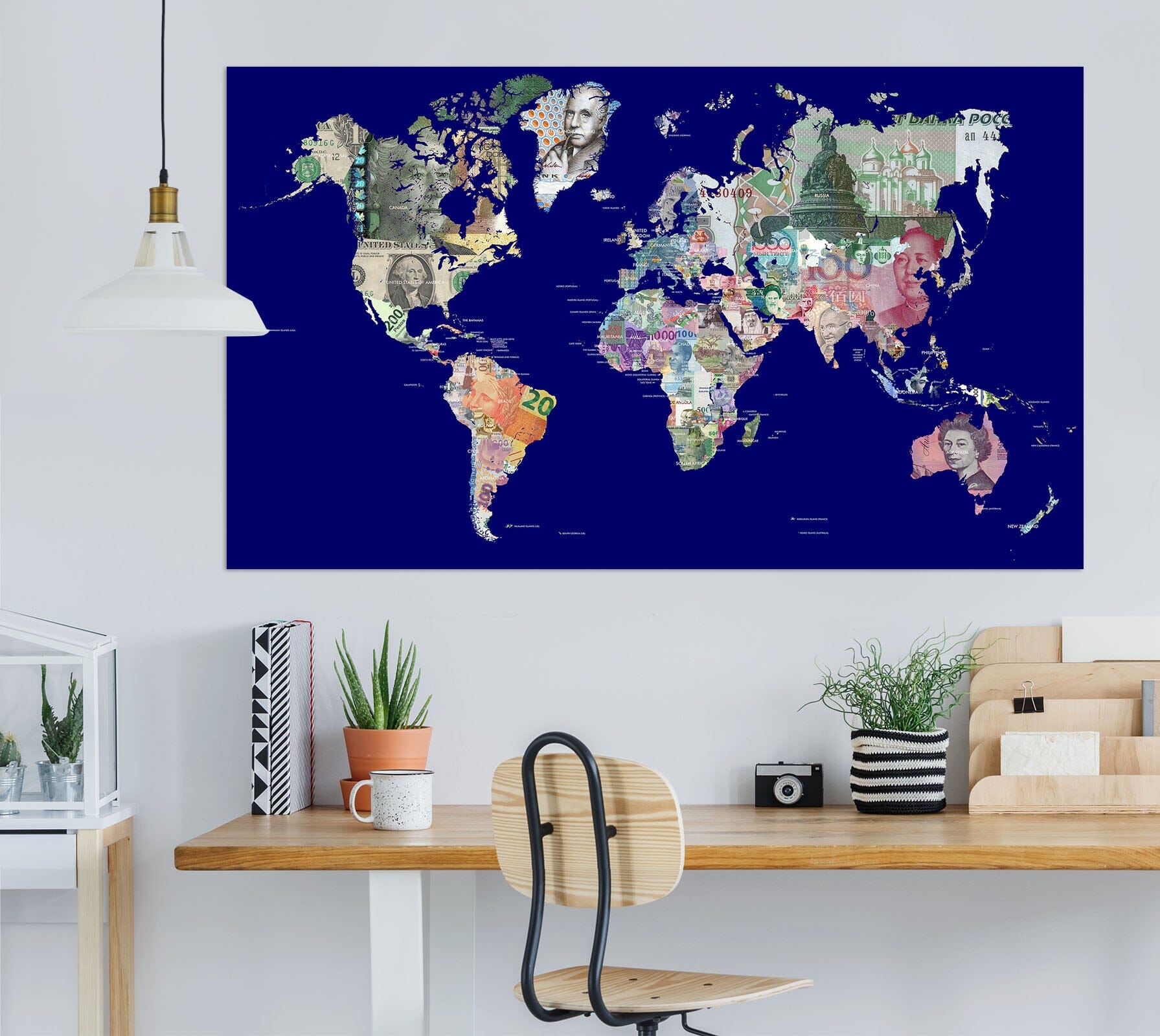 3D Color Island 215 World Map Wall Sticker Wallpaper AJ Wallpaper 2 