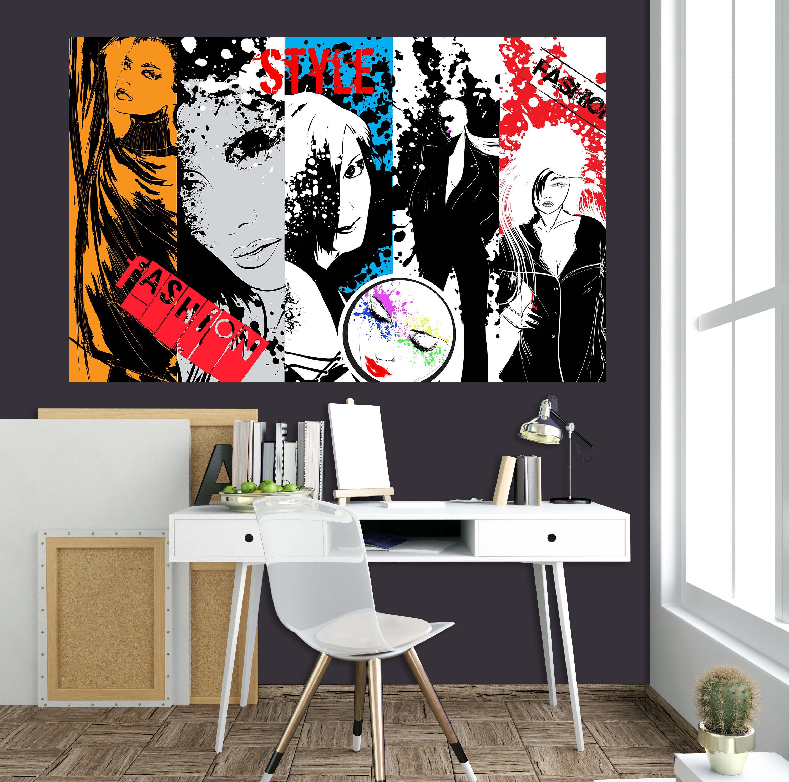 3D Black Clothes Woman 1055 Wall Sticker