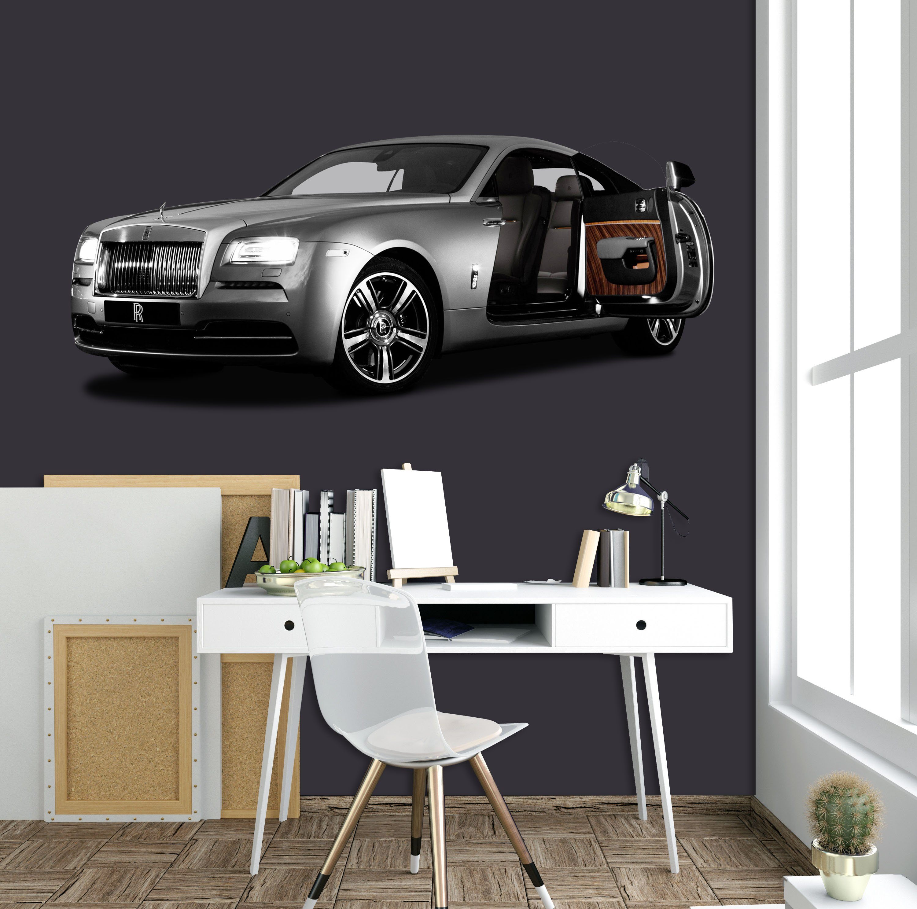 3D Rolls Royce Black 0304 Vehicles Wallpaper AJ Wallpaper 