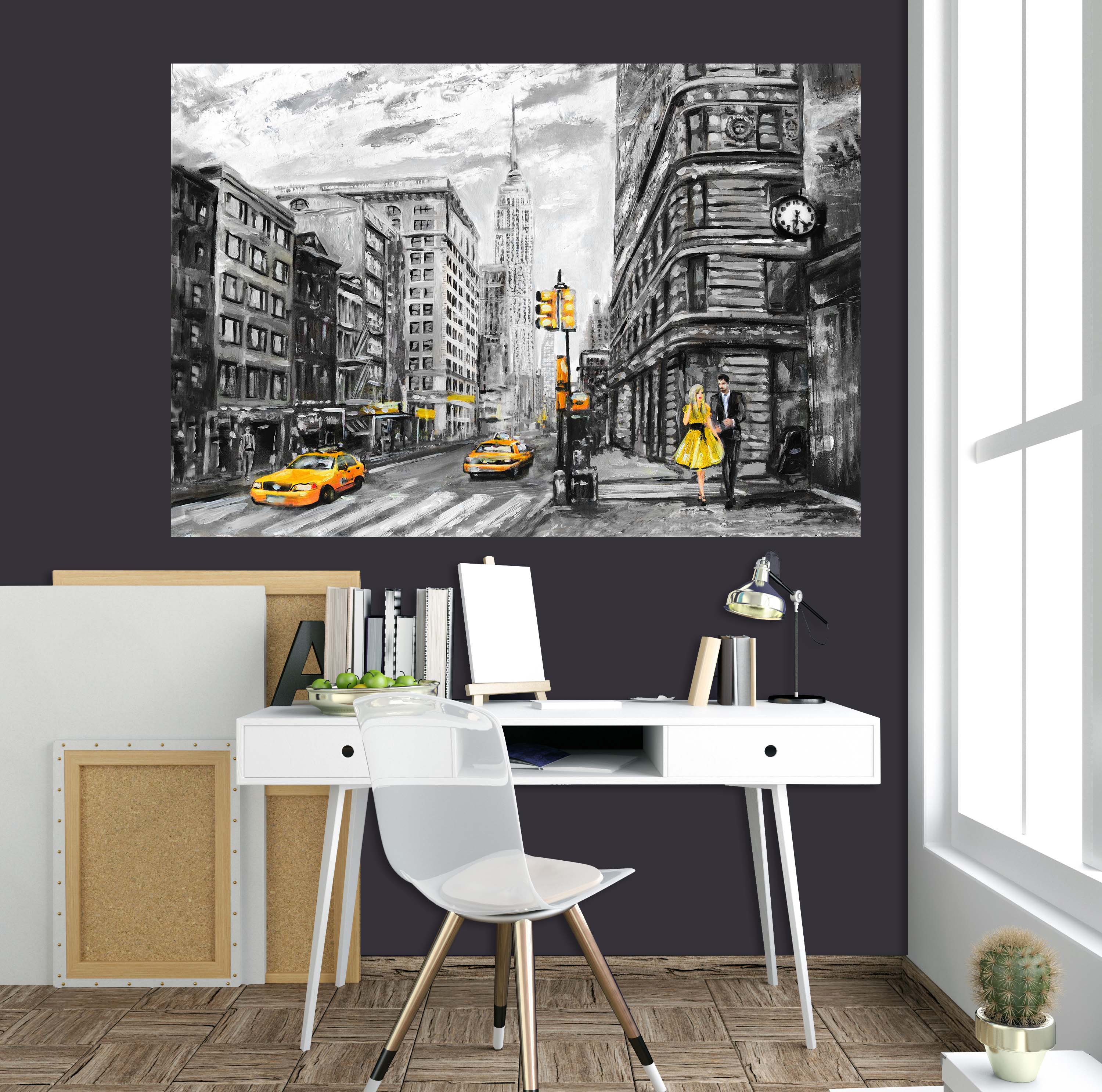 3D City Intersection 1036 Wall Sticker