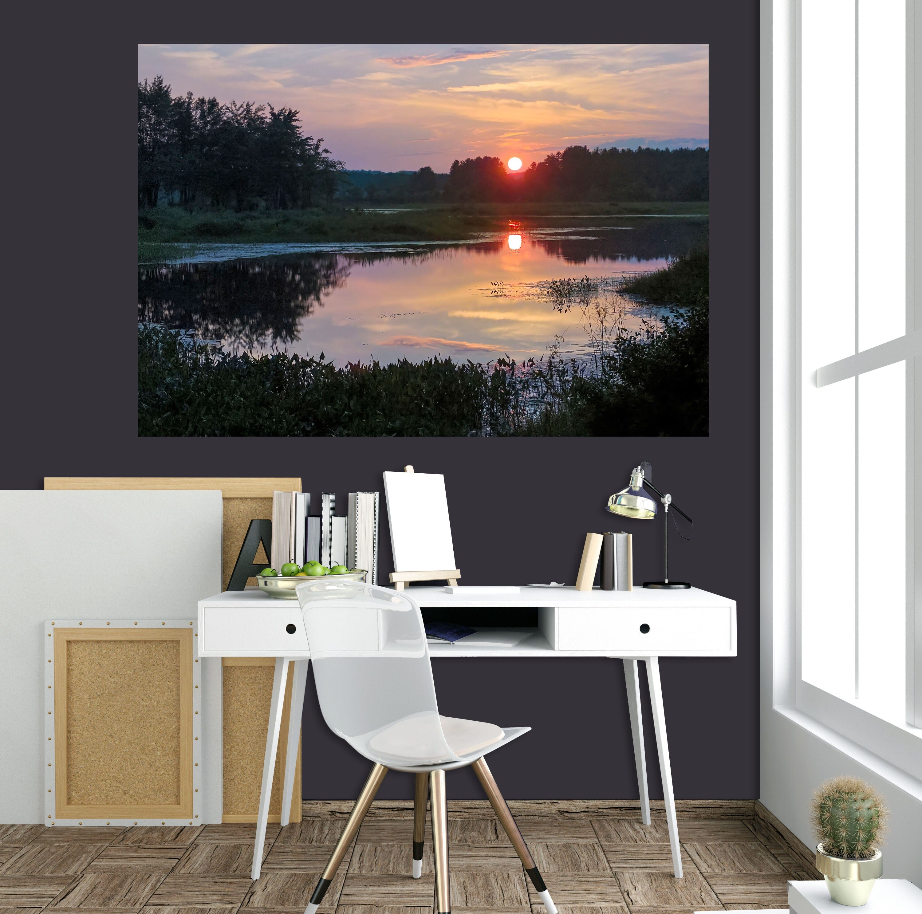 3D Valley Lake 127 Jerry LoFaro Wall Sticker Wallpaper AJ Wallpaper 2 