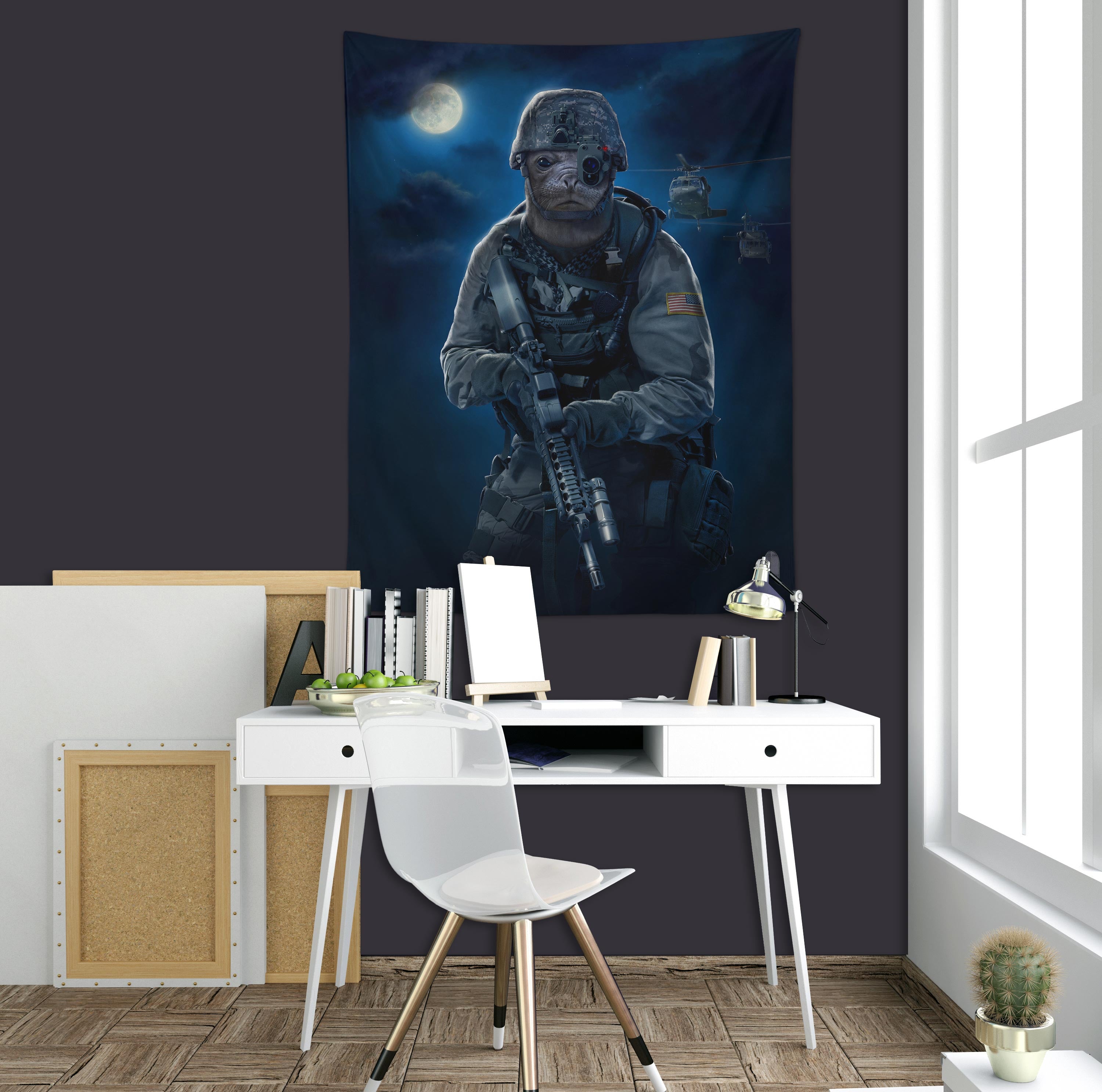 3D Soldier 11730 Vincent Tapestry Hanging Cloth Hang