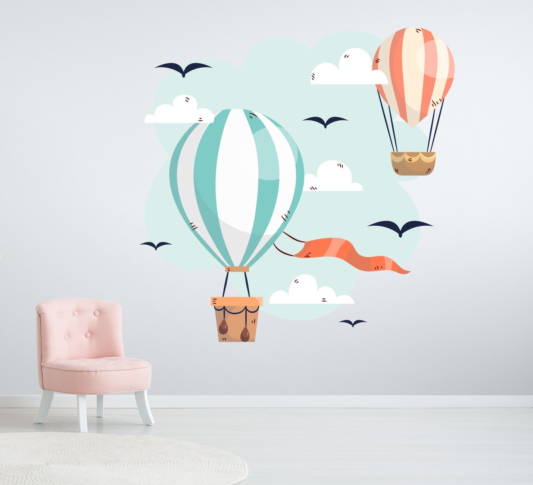 3D Hot Air Balloon 165 Wall Stickers Wallpaper AJ Wallpaper 