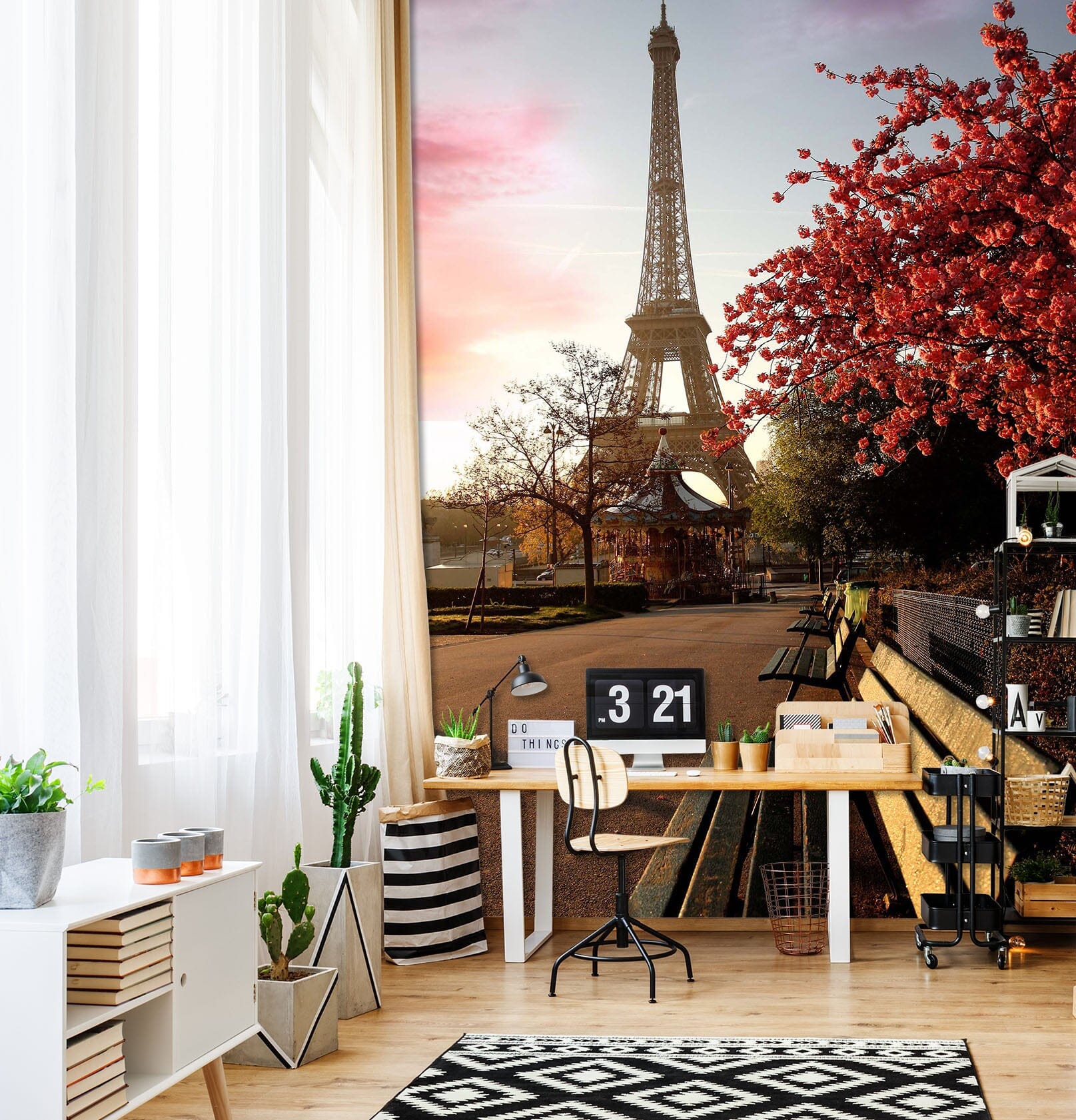 3D Eiffel Tower 047 Wall Murals Wallpaper AJ Wallpaper 2 