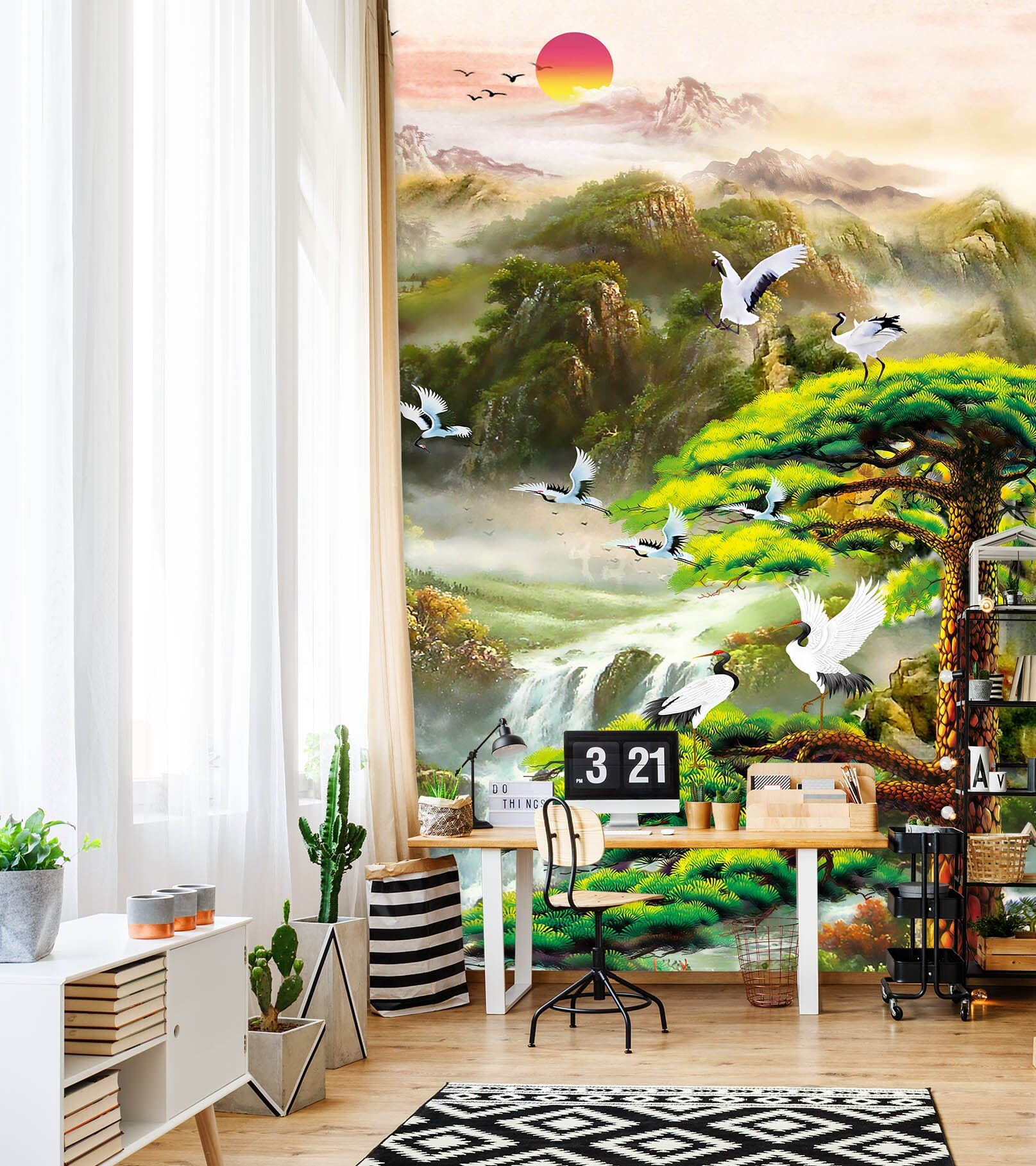 3D Valley Birds 3033 Wall Murals Wallpaper AJ Wallpaper 2 