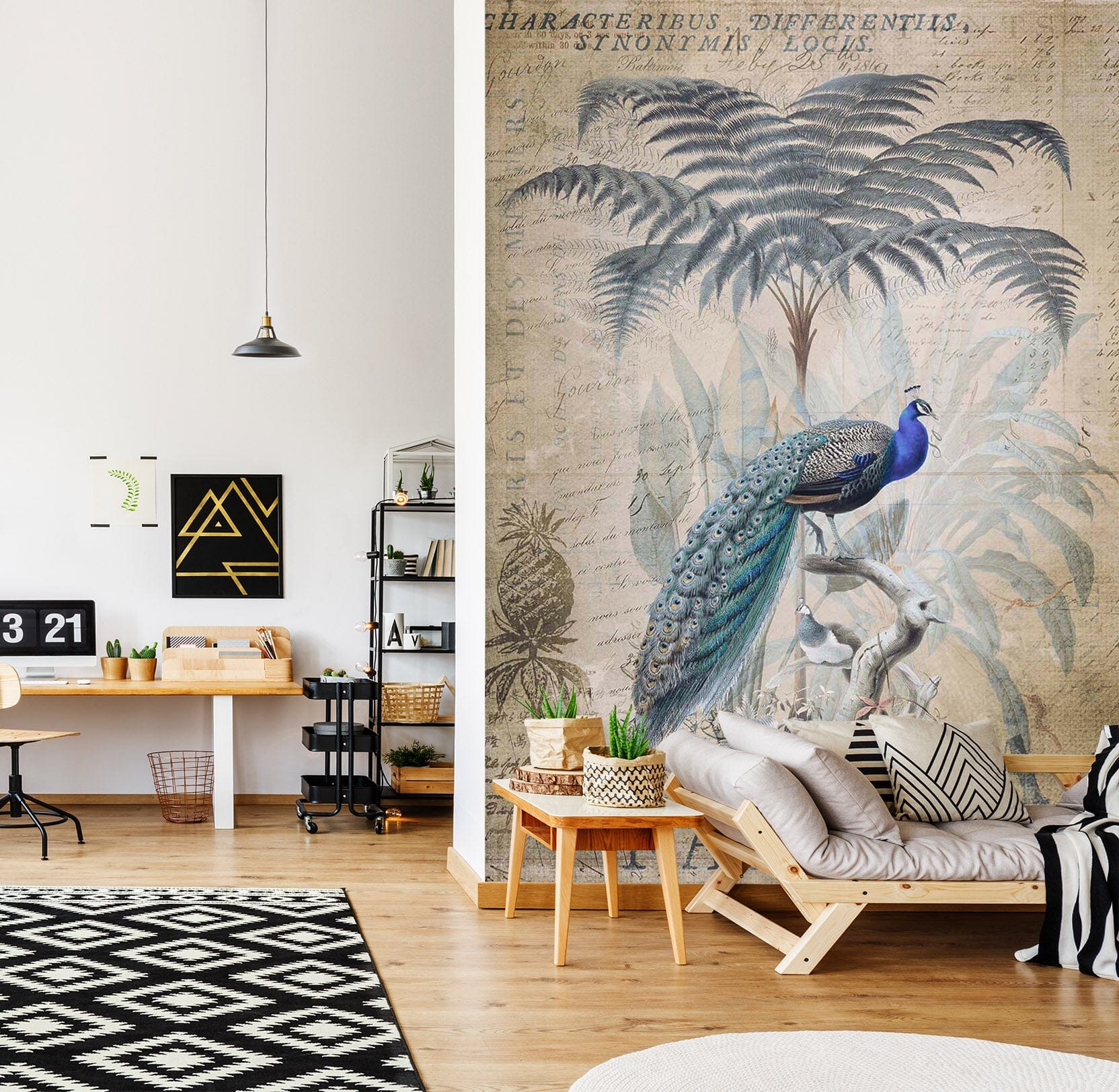 3D Forest Peacock 1028 Andrea haase Wall Mural Wall Murals Wallpaper AJ Wallpaper 2 