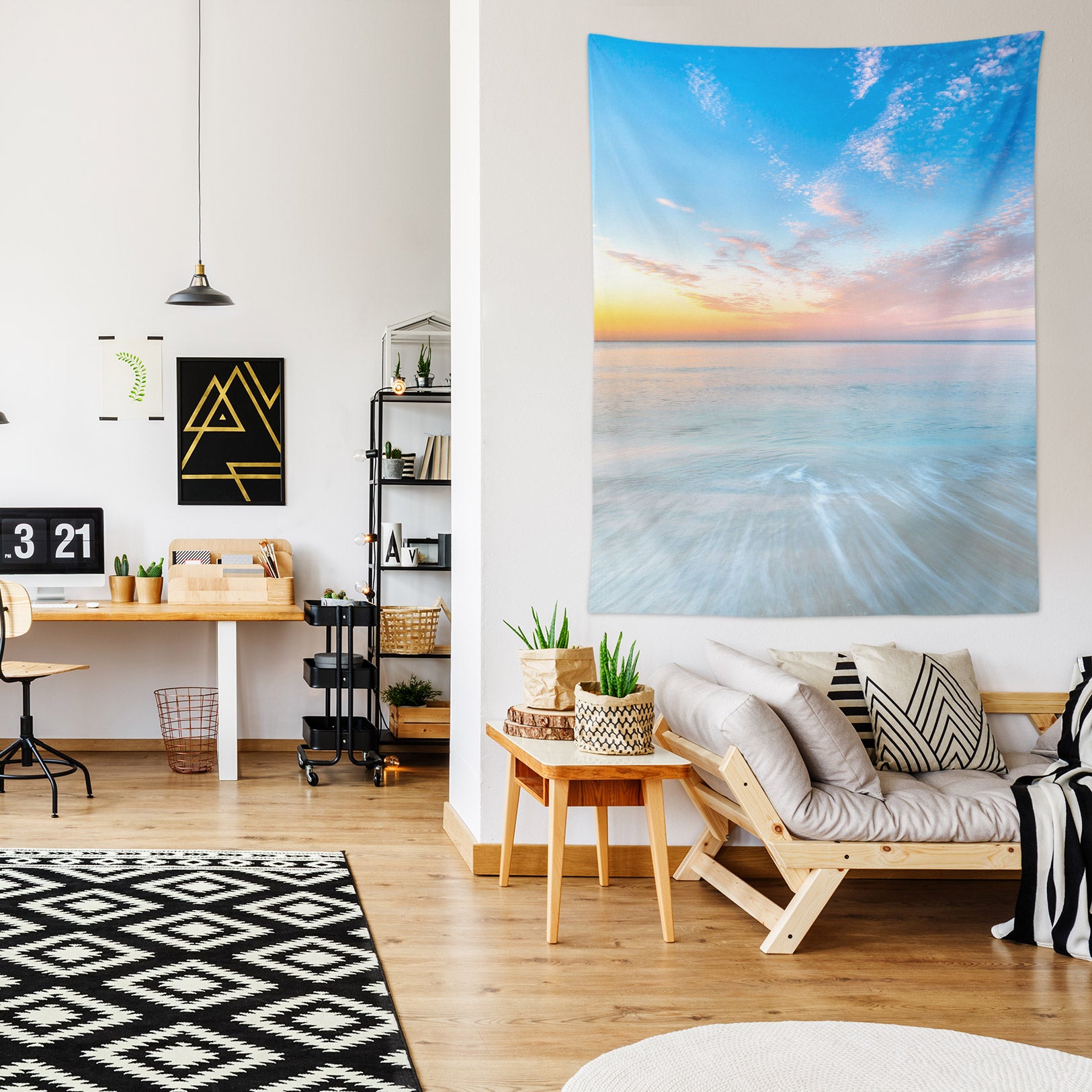 3D Sky Sea 116177 Assaf Frank Tapestry Hanging Cloth Hang