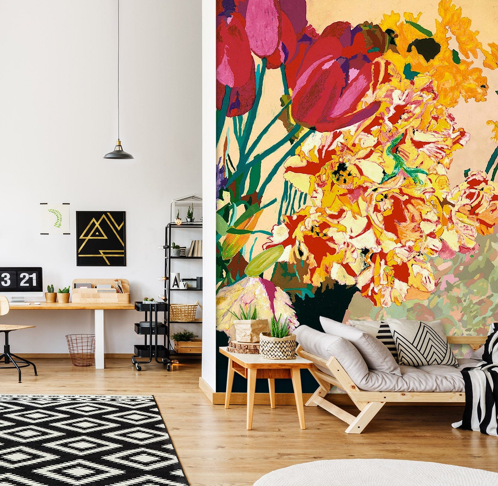 3D Summer Flowers 291 Allan P. Friedlander Wall Mural Wall Murals Wallpaper AJ Wallpaper 2 