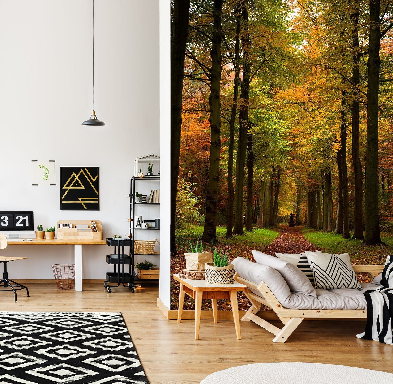 3D Autumn Landscape 1552 Wall Murals Wallpaper AJ Wallpaper 2 