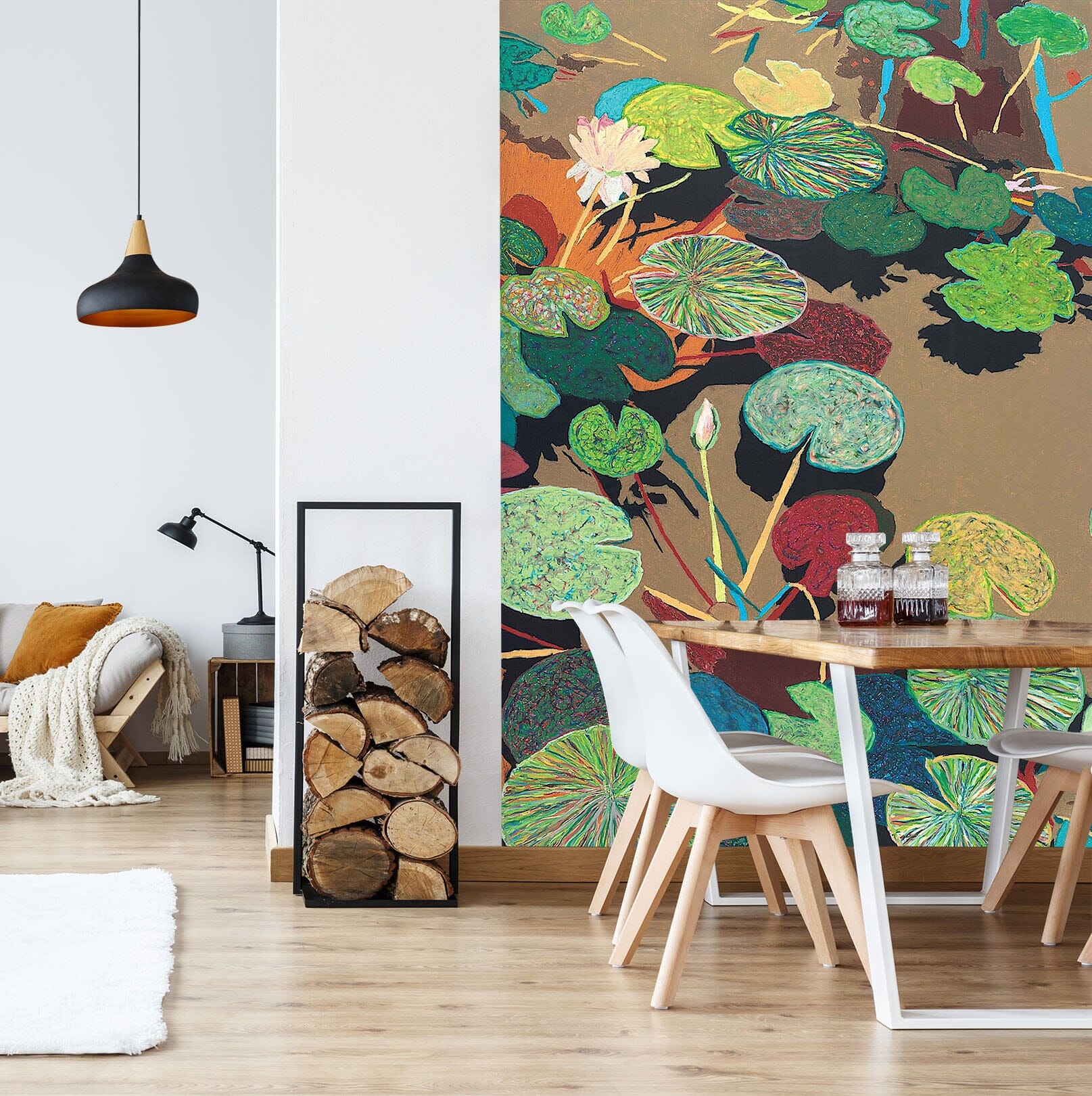 3D Summer Pond 284 Allan P. Friedlander Wall Mural Wall Murals Wallpaper AJ Wallpaper 2 