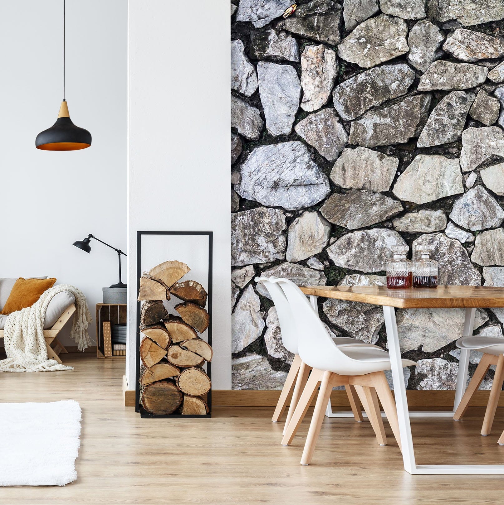 3D Irregular Stone Wall 009 Wall Murals Wallpaper AJ Wallpaper 2 