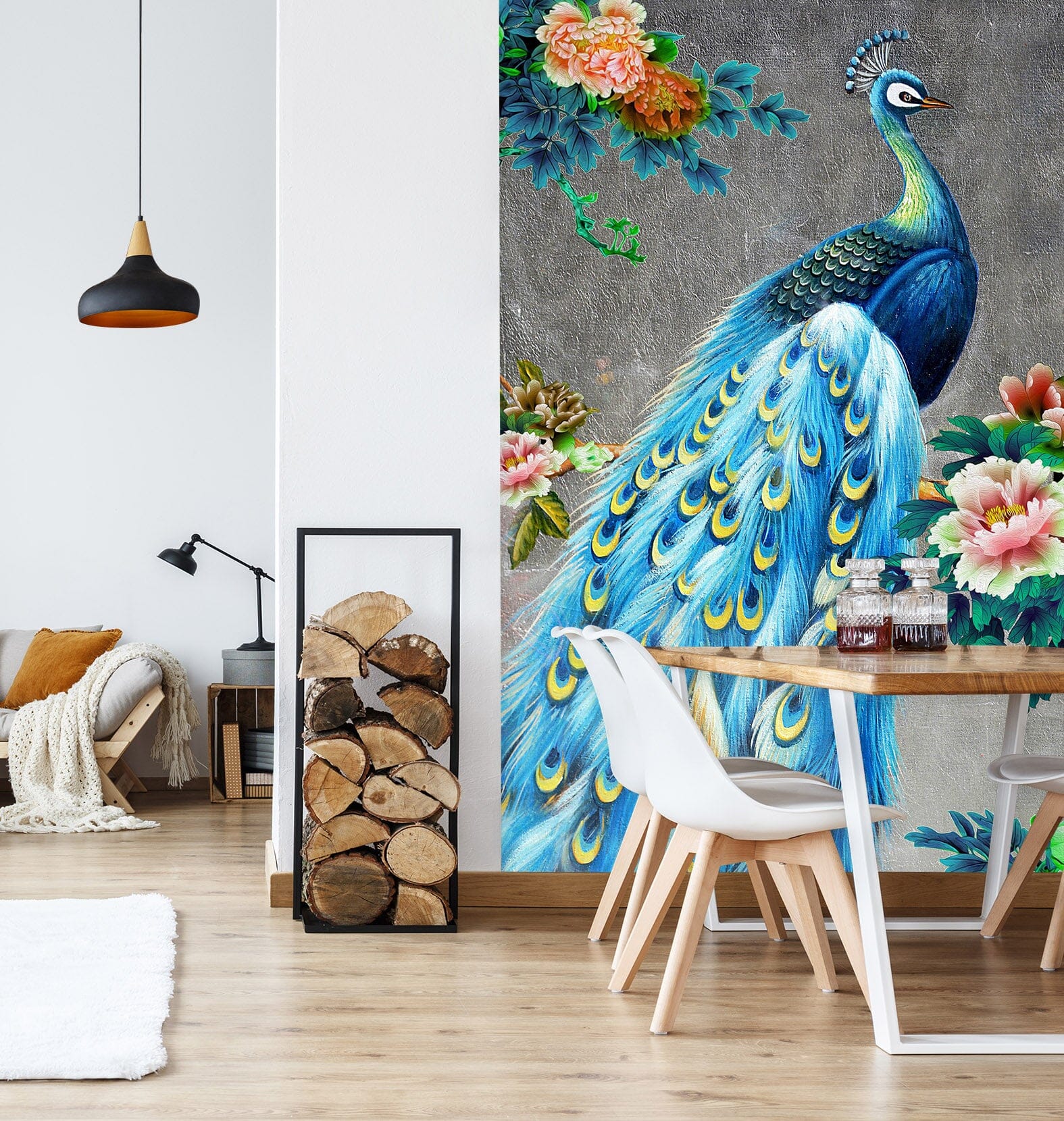 3D Color Peacock 1839 Wall Murals Wallpaper AJ Wallpaper 2 