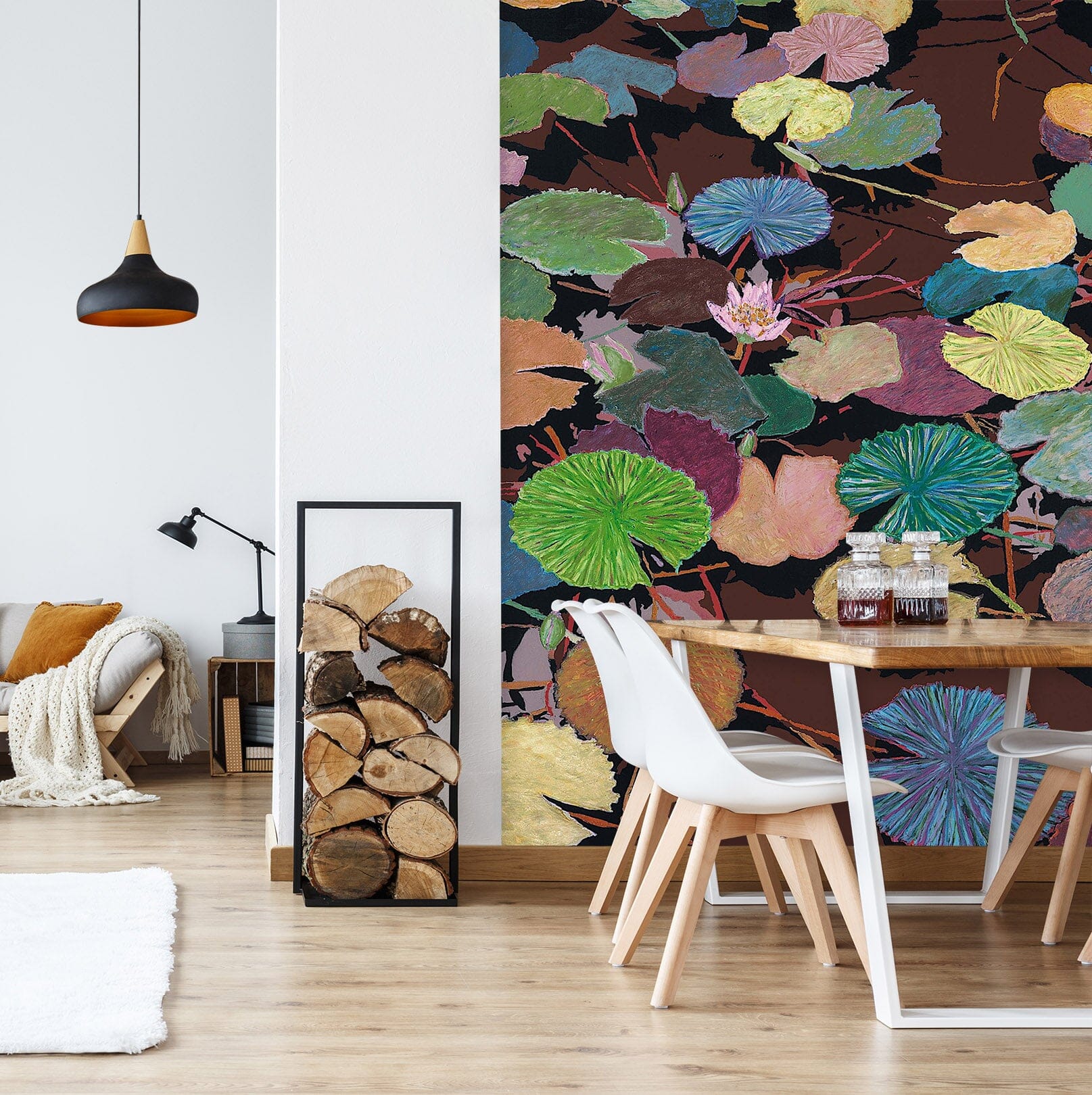 3D Lotus Pond 292 Allan P. Friedlander Wall Mural Wall Murals Wallpaper AJ Wallpaper 2 