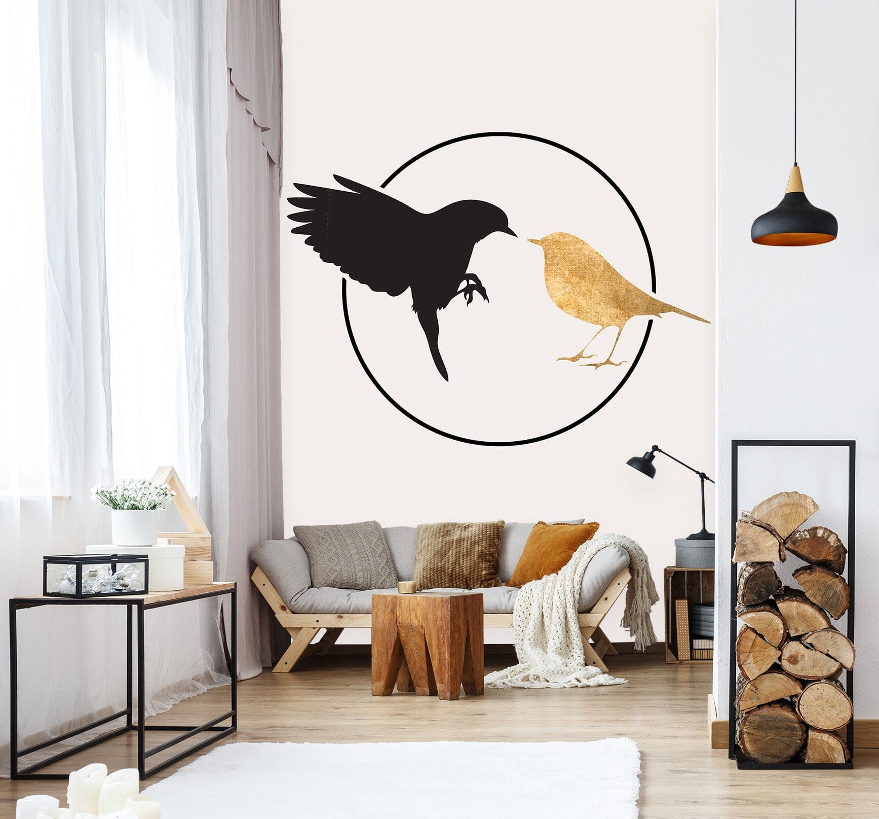 3D Bird Feeding 1479 Boris Draschoff Wall Mural Wall Murals Wallpaper AJ Wallpaper 2 