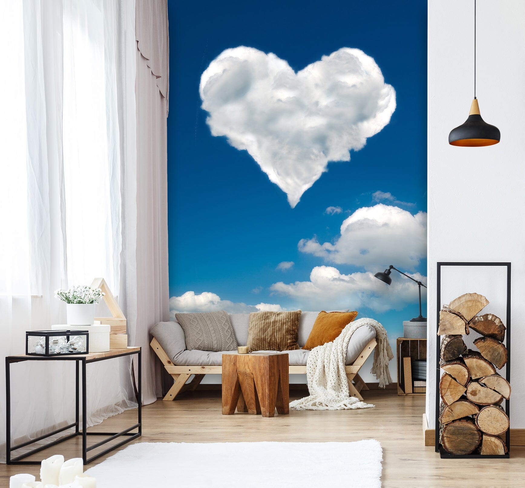 3D Love Cloud 1553 Wall Murals Wallpaper AJ Wallpaper 2 