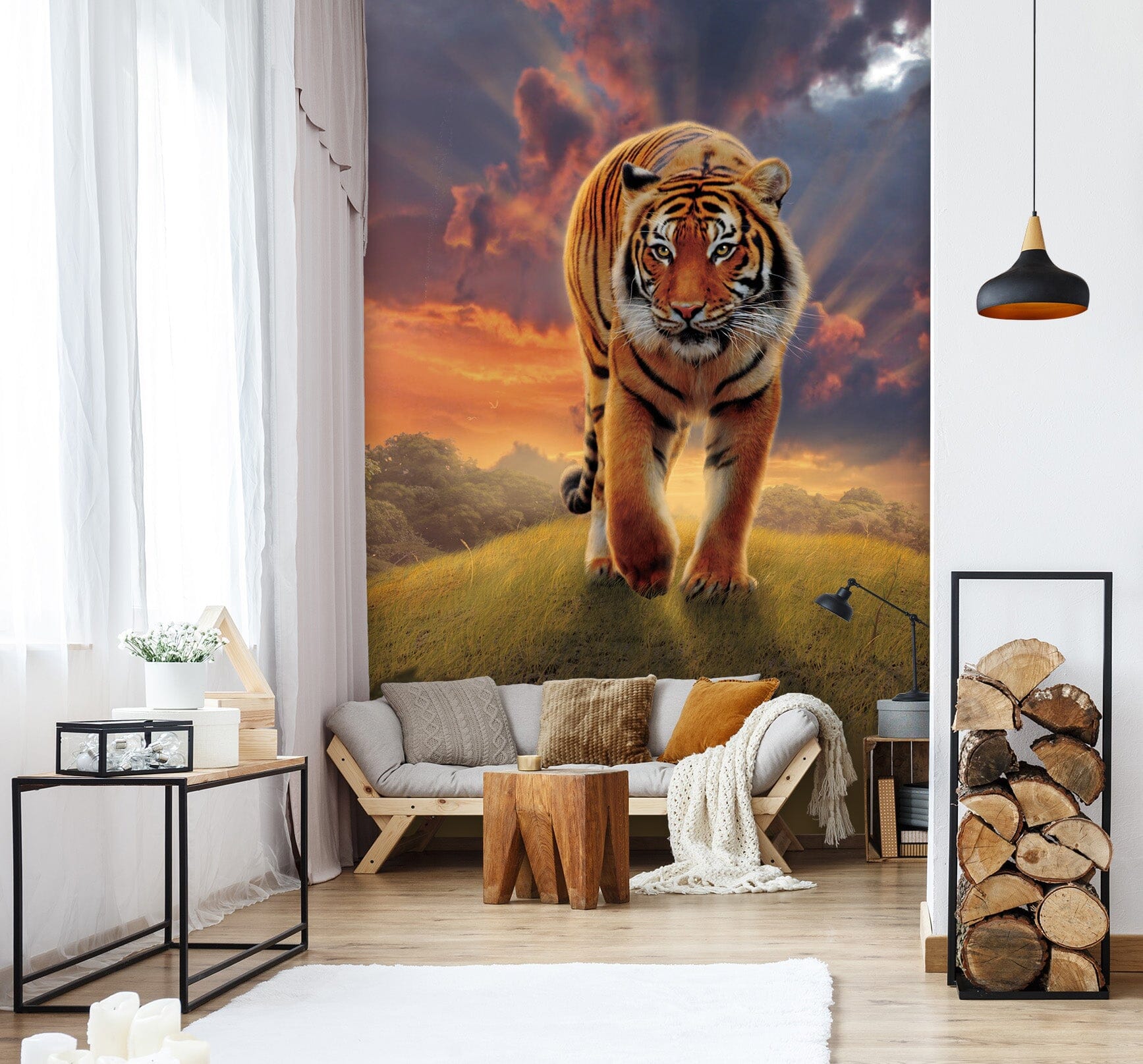 3D Rising Tiger 1543 Wall Murals Exclusive Designer Vincent Wallpaper AJ Wallpaper 2 